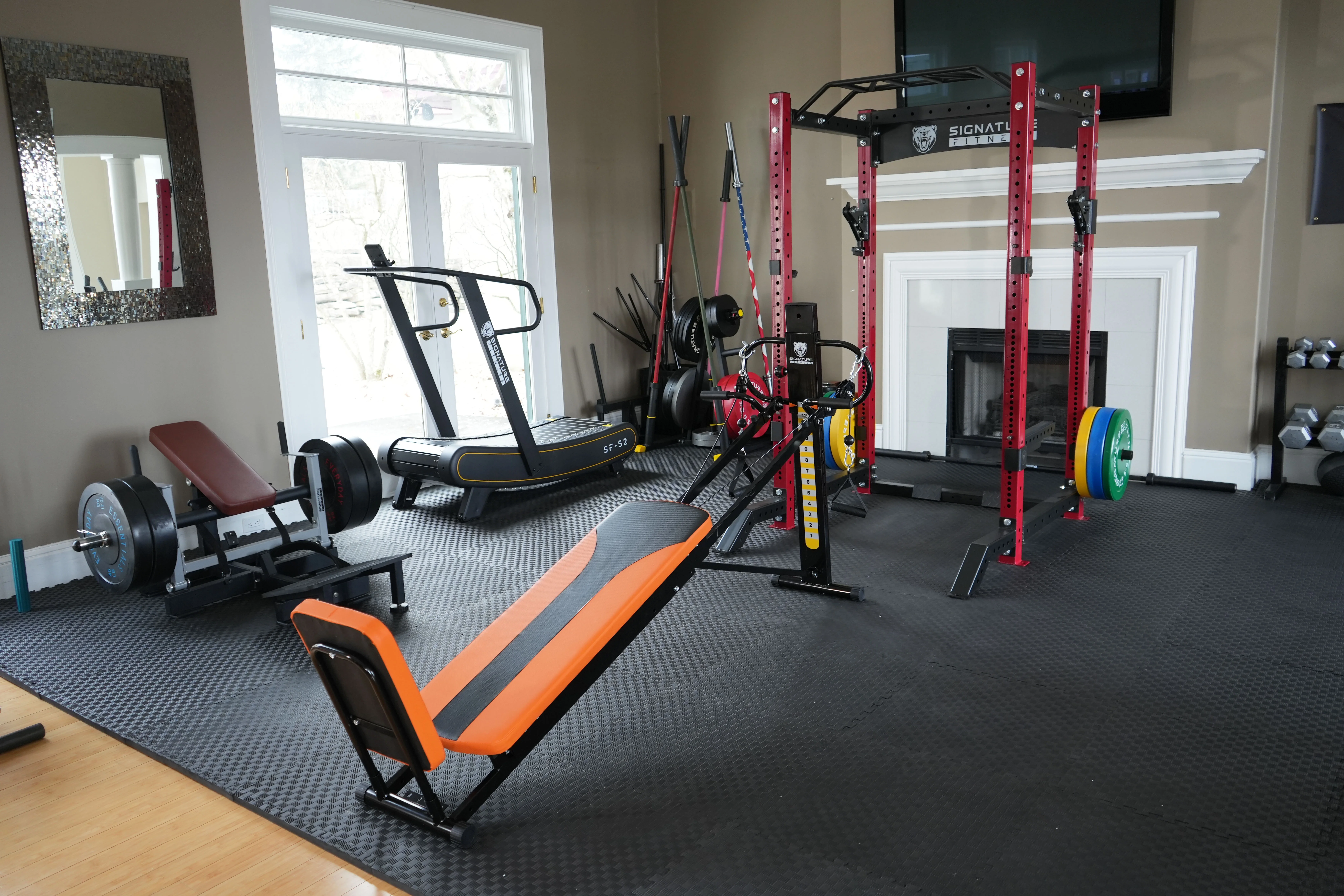 Fitvids LX700 Home Gym System Workout Station with 15 Resistance Levels, Comes with Resistance Bands and Floor Mats, 375-Pound User Weight Capacity - Womvr