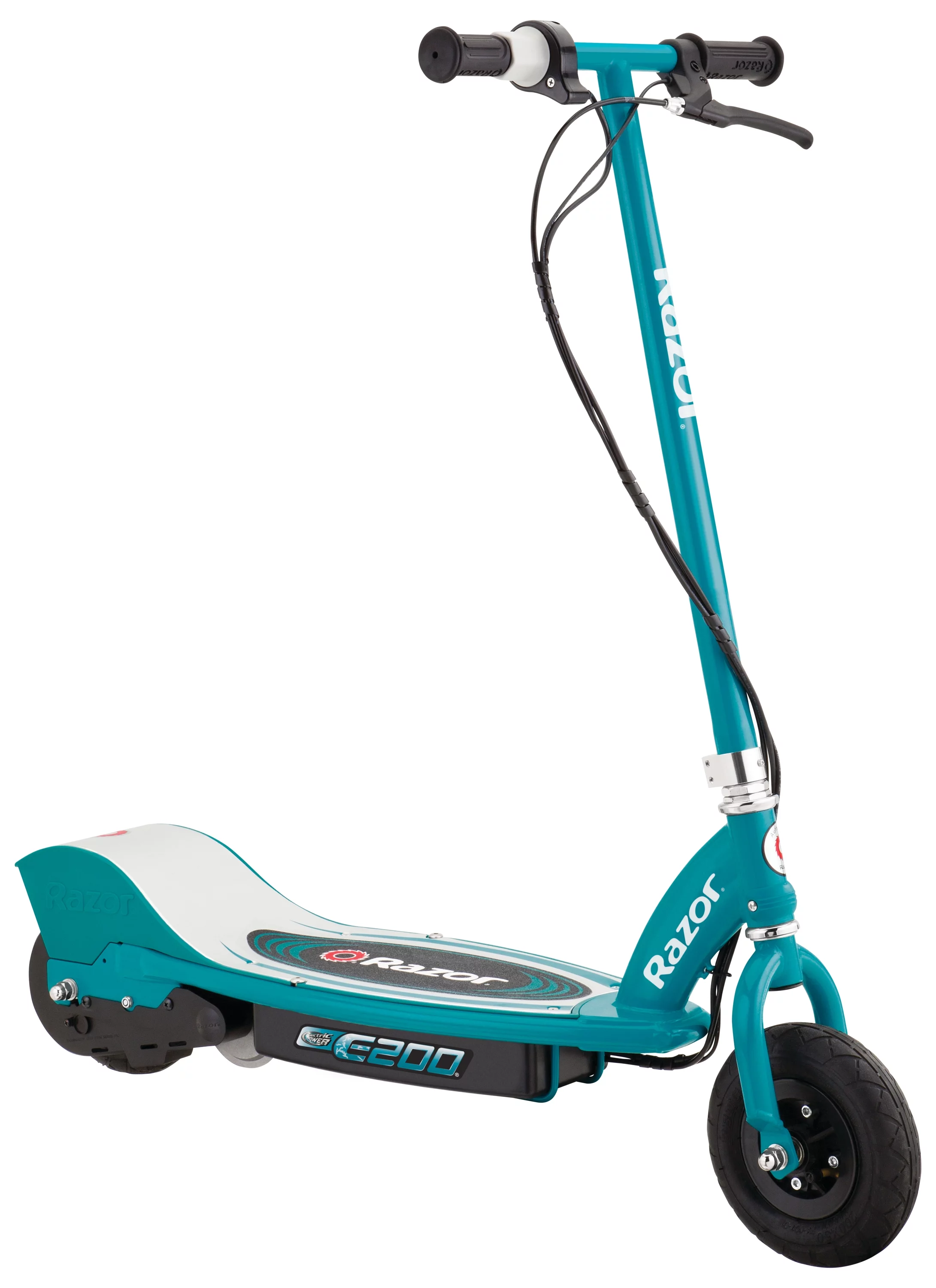 Razor E200 Electric Scooter - White, for Ages 13+ and up to 154 lbs, 8