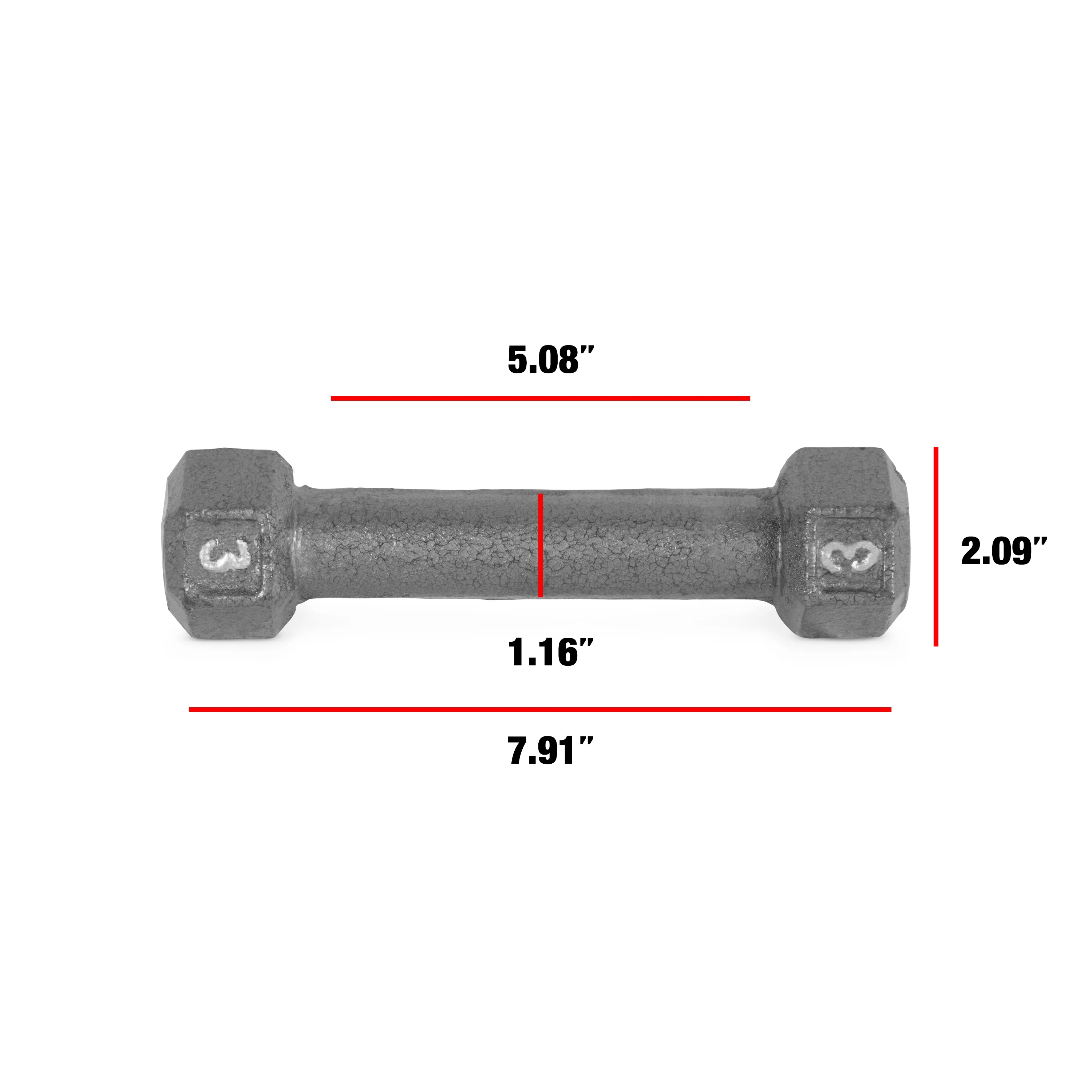 CAP Barbell Cast Iron Dumbbell, 25 Lb. Pair - Womvr