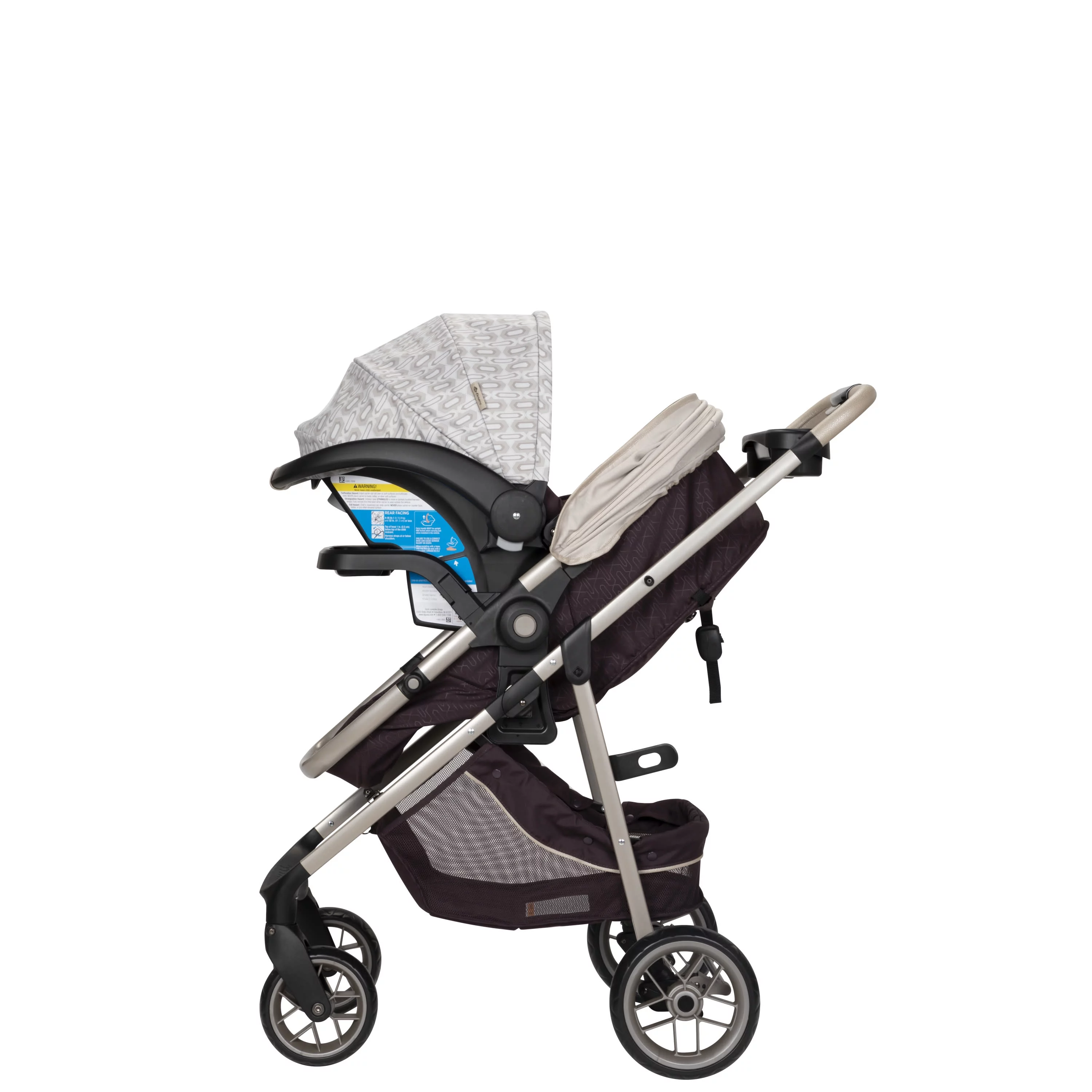 Safety 1st Deluxe Grow and Go Flex 8-in-1 Travel System, High Street, Infant - Womvr