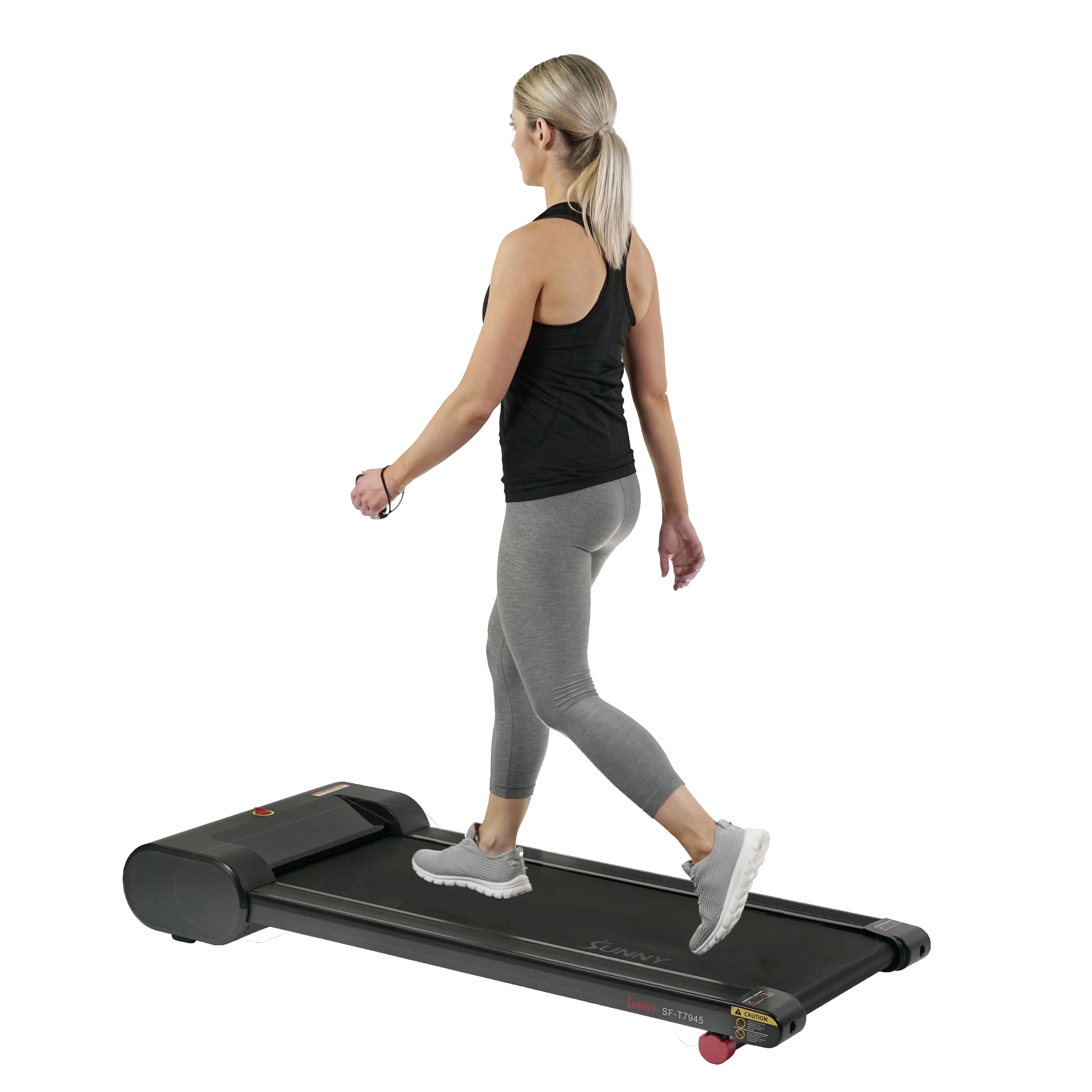 Sunny Health & Fitness Walkstation Slim Flat Treadmill for Under Desk and Home - SF-T7945 - Womvr