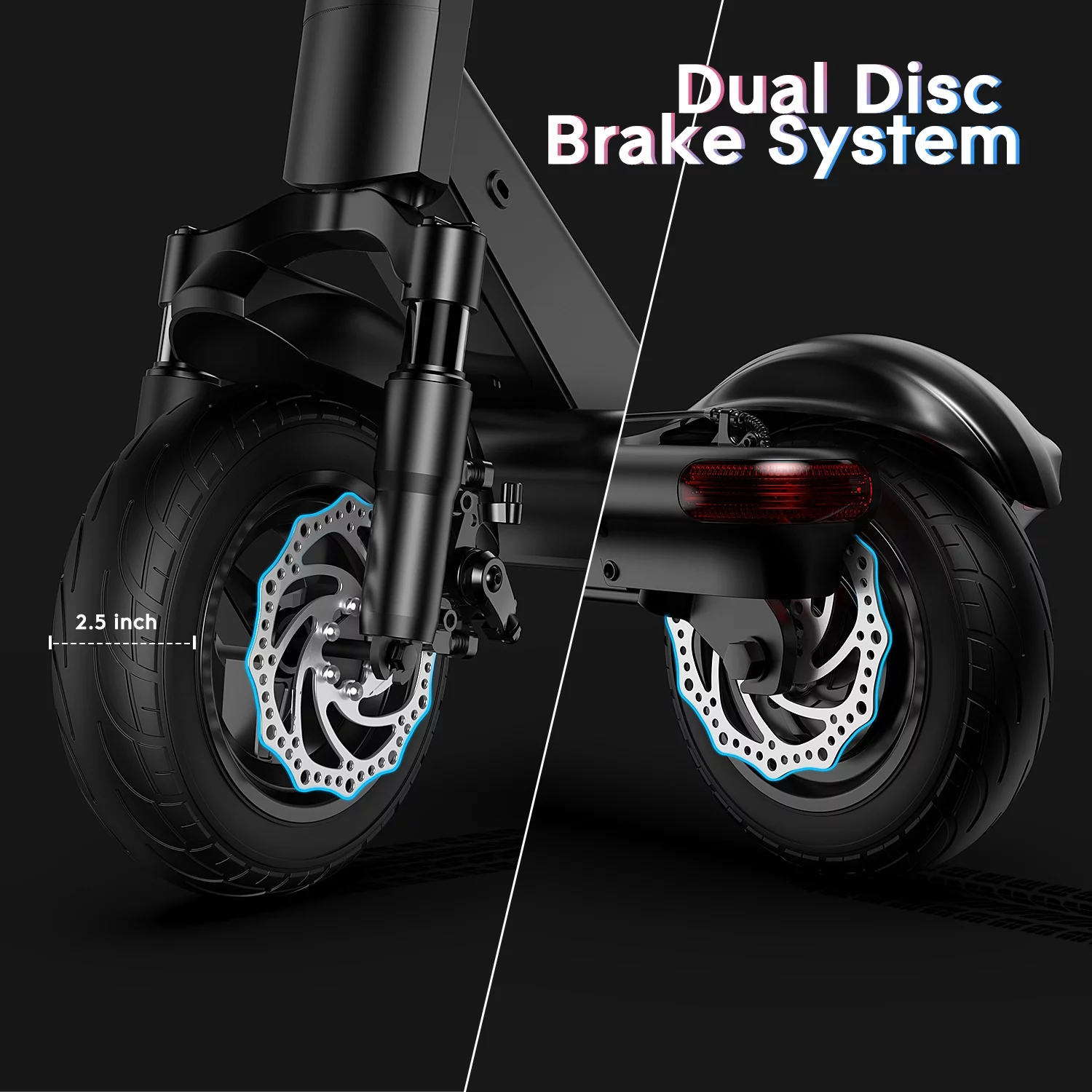 G-FORCE S10 Moped Electric Scooter for Adult, 500W Motor Foldable Commuter Scooter 10