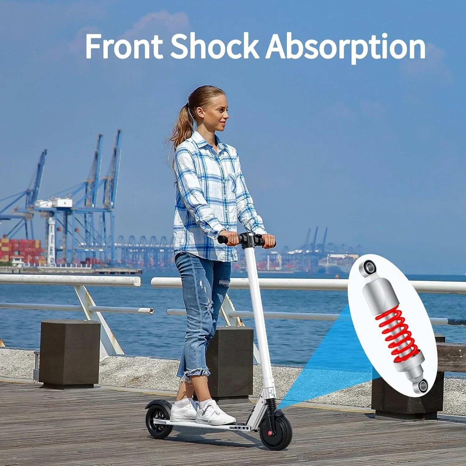 Caroma Electric Scooter for Adults, 20 Mph & 25 Miles Range, 10