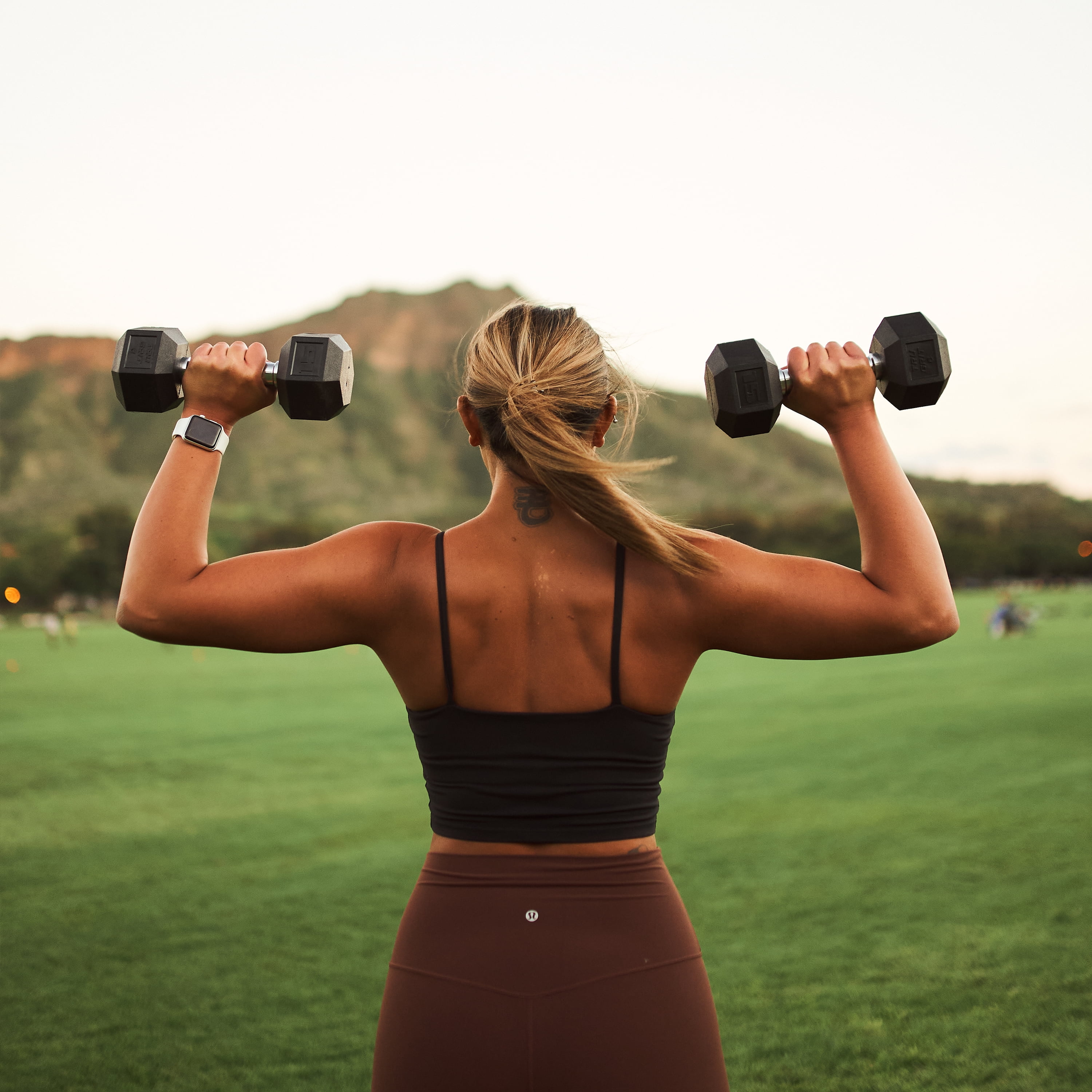 Tru Grit Fitness 15lb Black Rubber Hex Dumbbell, Single - Womvr