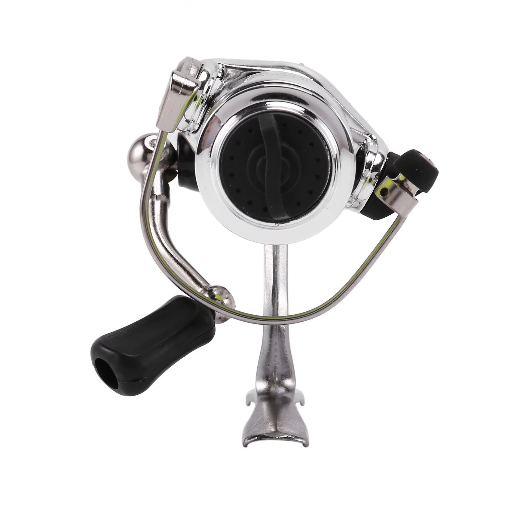 2X Mini 100 Pocket Spinning Fishing Reel Fishing Tackle Small Spinning Reel 4.3:1 Metal Wheel Small Reel - Womvr