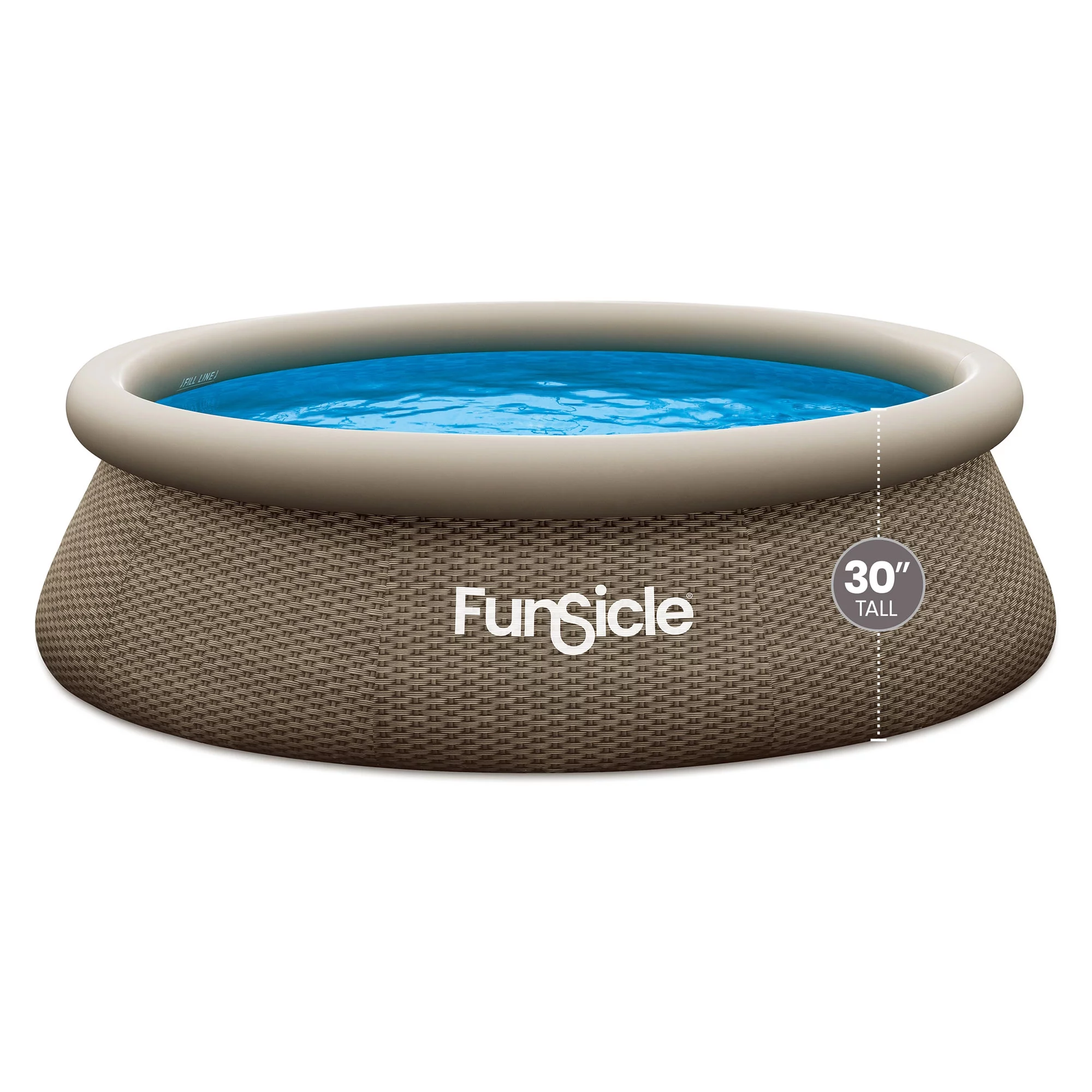 Funsicle 10ft x 30in Round QuickSet Designer Above Ground Pool, Age 6 & up - Womvr
