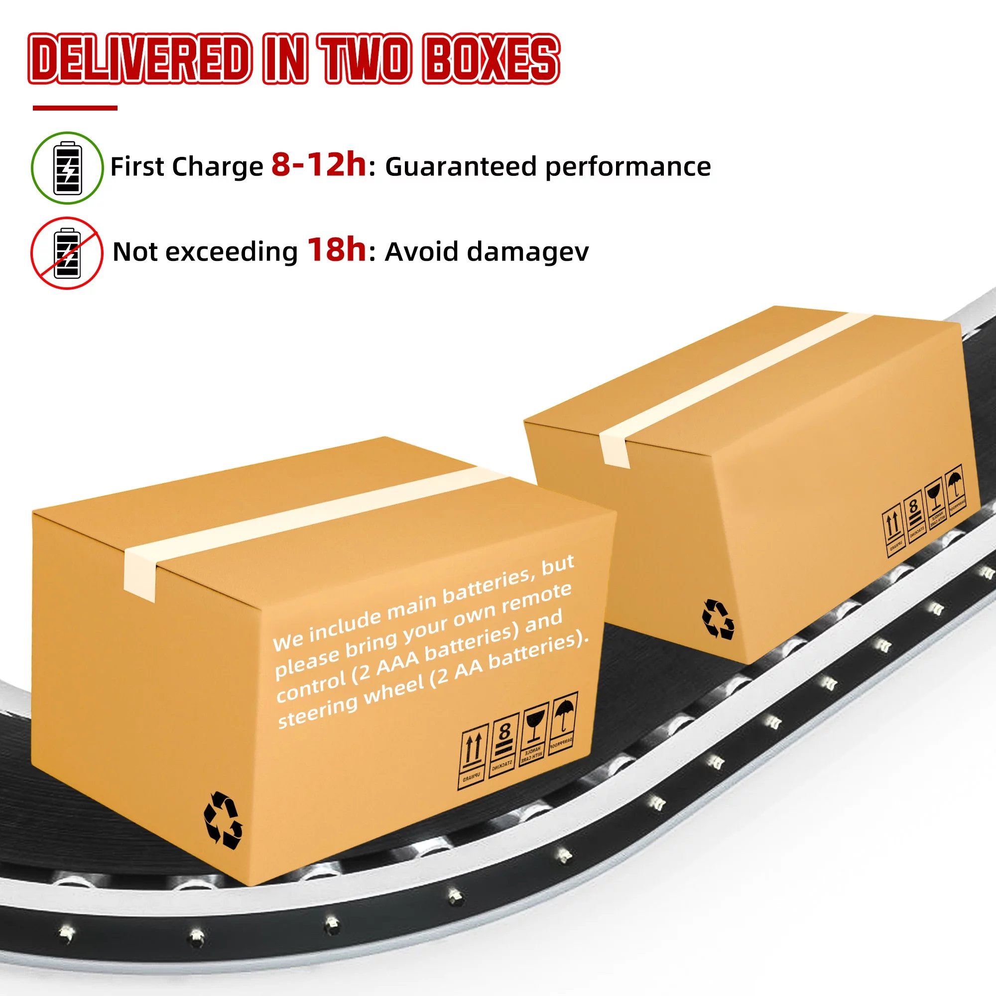 Wisairt 24V Kids Ride on Truck, 2 Seater Powered Ride on Car w/ Remote Control and Storage Space, 3 Speeds, Bluetooth, LED Lights (Black) - Womvr