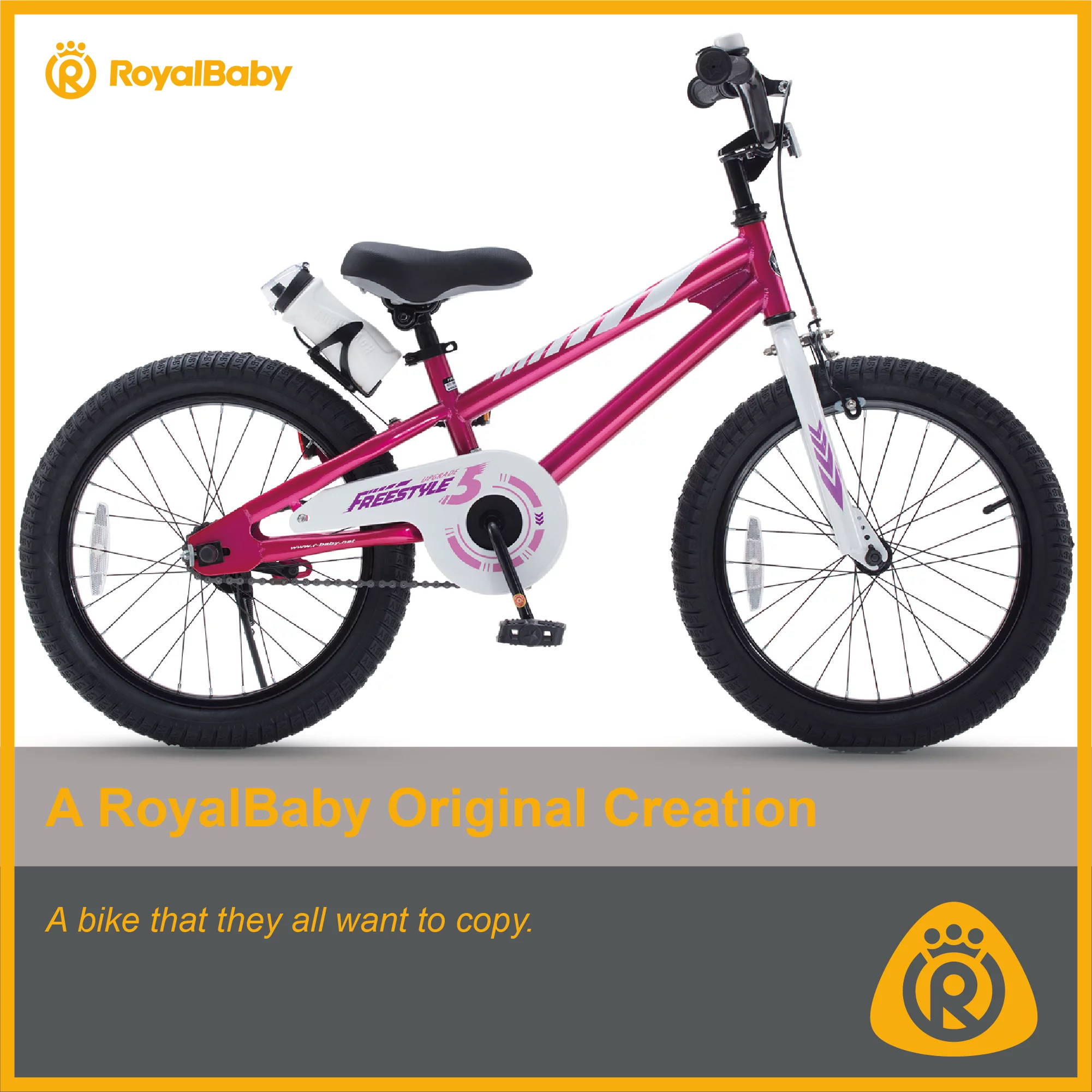 Royalbaby Freestyle Kids Bike 12 14 16 18 20 Inch Bicycle for Boys Girls Ages 3-12 Years, Multiple Color Options - Womvr
