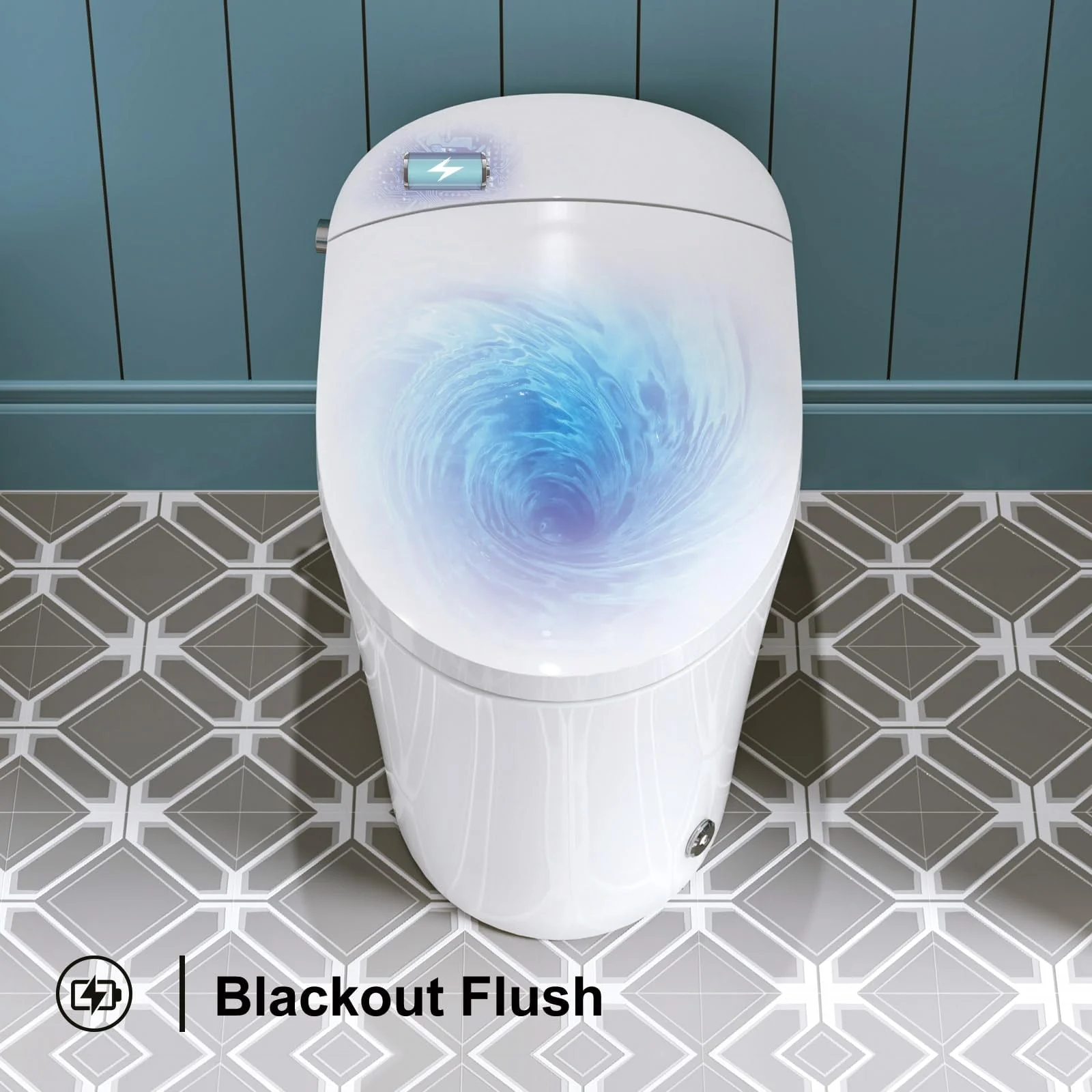 Horow Smart Toilet with Heated Seat, Automatic Power Flush Tankless,Ceramic One Piece Toilets for Bathroom - Womvr