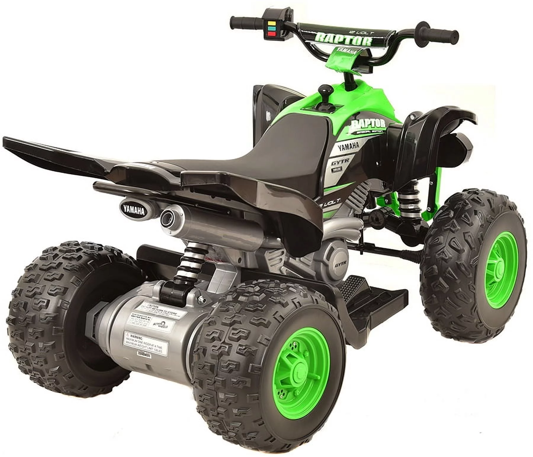 Yamaha 12 Volt Raptor Battery Powered Ride-On - New Custom Graphic Design - for Boys & Girls Ages 3 and up - Womvr