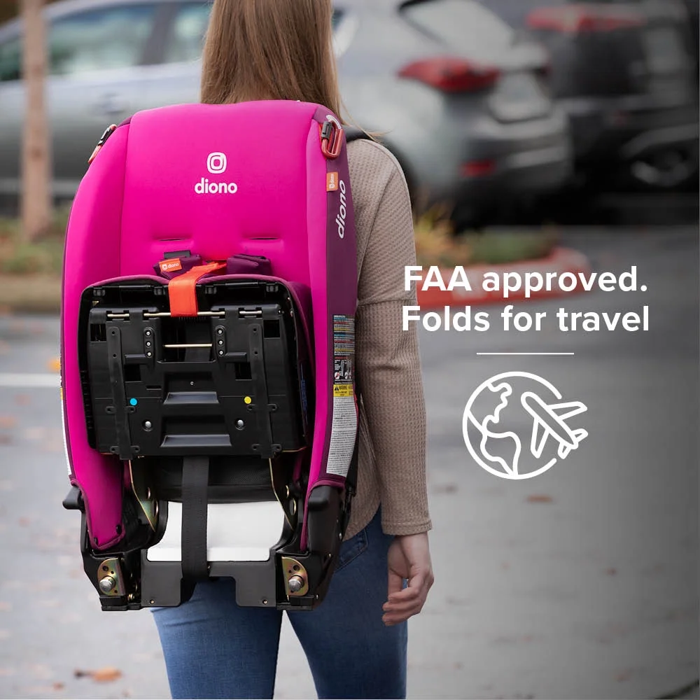 Diono Radian 3R All-in-One Convertible Car Seat, Slim Fit 3 Across, Black - Womvr