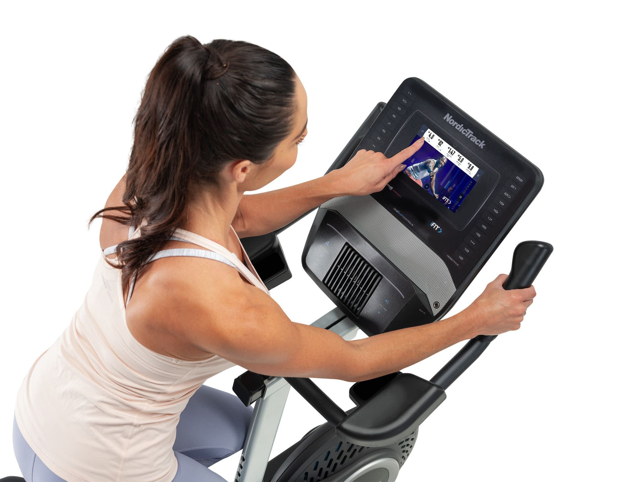 NordicTrack Studio Bike with 7” Smart HD Touchscreen and 30-Day iFIT Family Membership - Womvr