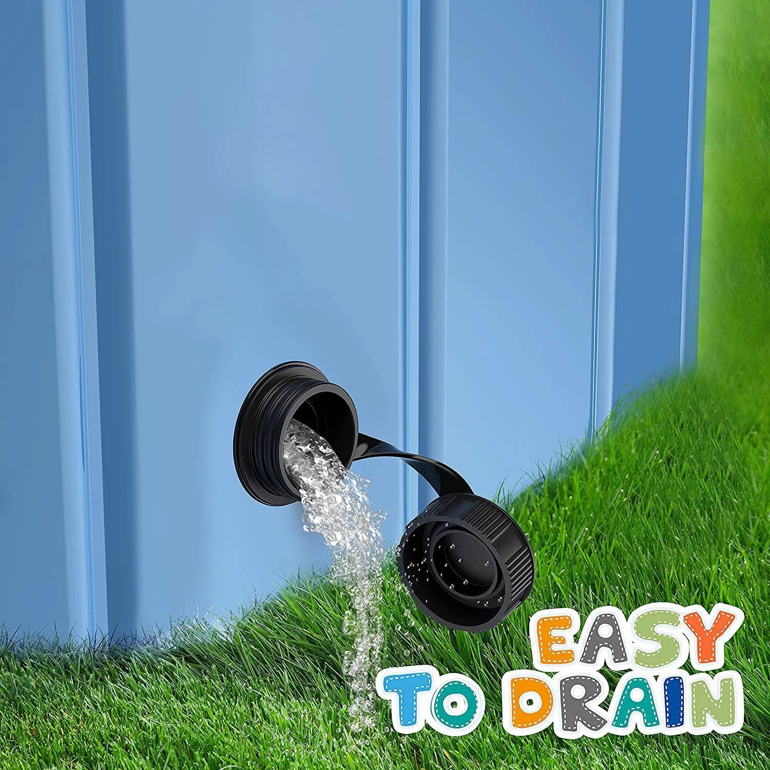 Pet Dog Pool Bath Swimming Tub Kiddie Pool, 48 x 12 inch Collapsible Foldable Portable for Dogs Cats and Kids Blue - Womvr