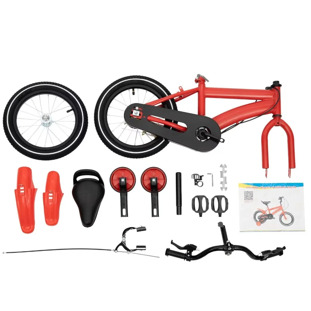 TFCFL 14 inch Kids Bike Bicycle Children Cycle Bikes Gift With With Safety Training Wheels - Womvr