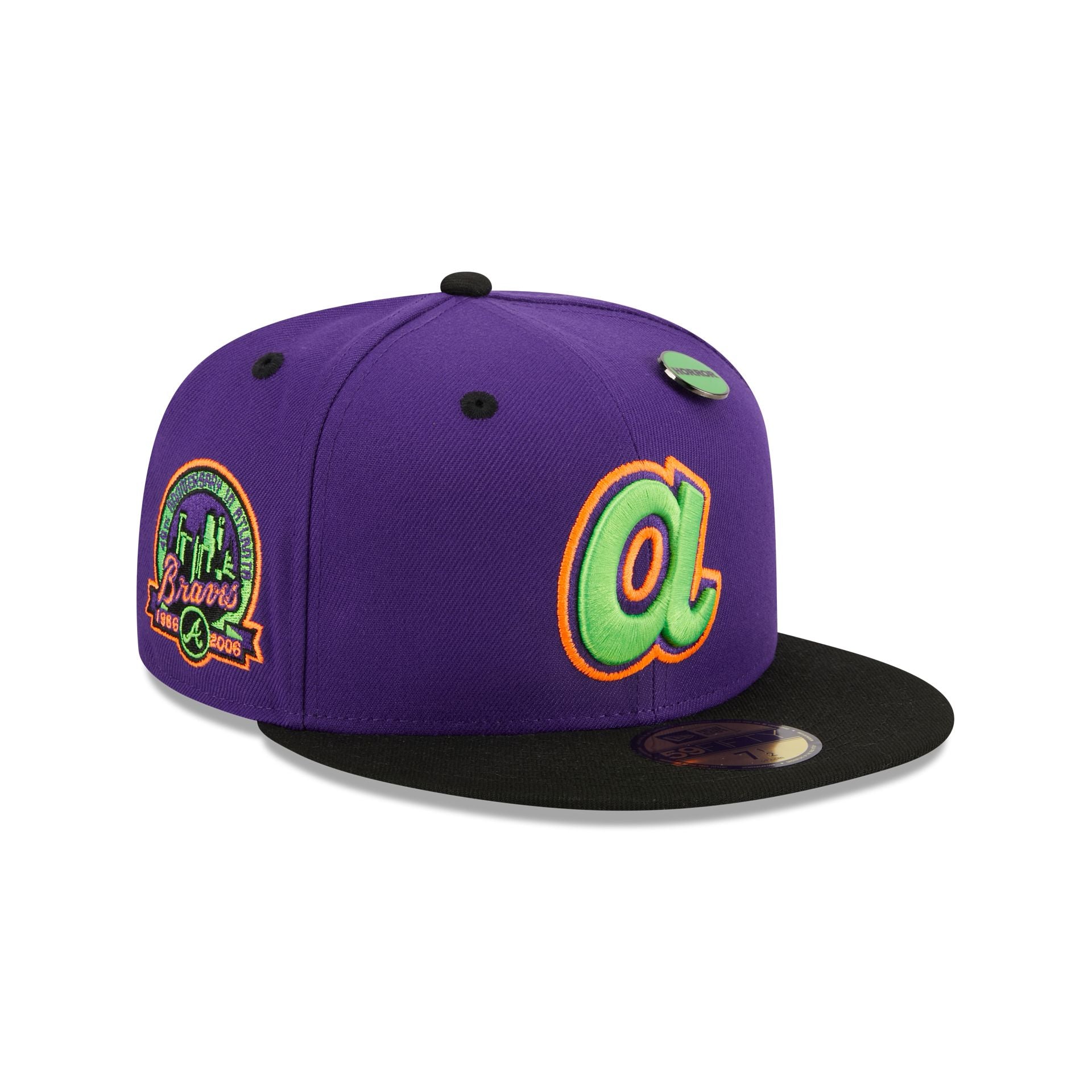 Atlanta Braves Trick or Treat 59FIFTY Fitted Hat - Womvr