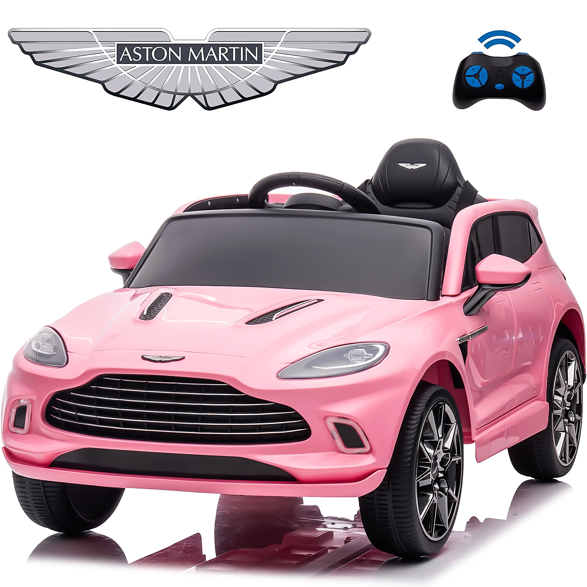 12V Ride on Car for Girls and Boys Licensed Mercedes Benz Electric Vehicle, MP3, Bluetooth, Ride On Toy for 3-5 Years Old, Red - Womvr