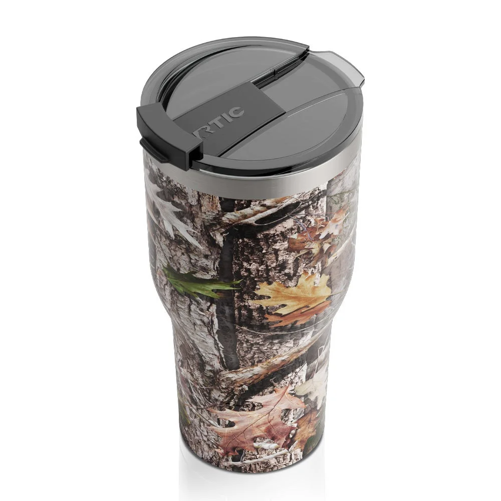 RTIC 30 OZ Insulated Tumbler Stainless Steel Coffee Travel Mug with Lid, Spill Proof, Hot Beverage and Cold, Portable Thermal Cup for Car, Camping, Deep Harbor - Womvr