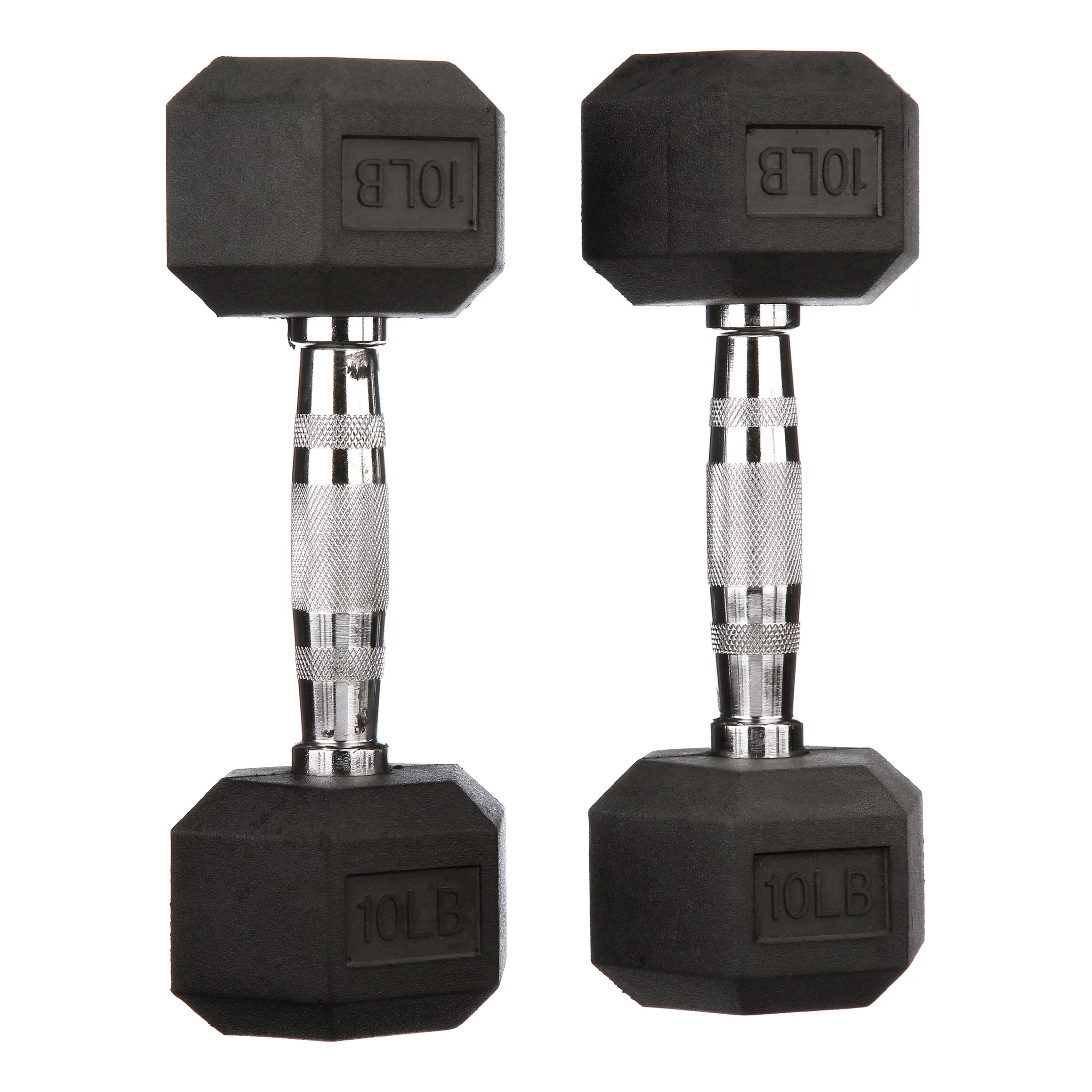 BalanceFrom Rubber Encased Hex Dumbbells, 20 Lbs. Pair - Womvr