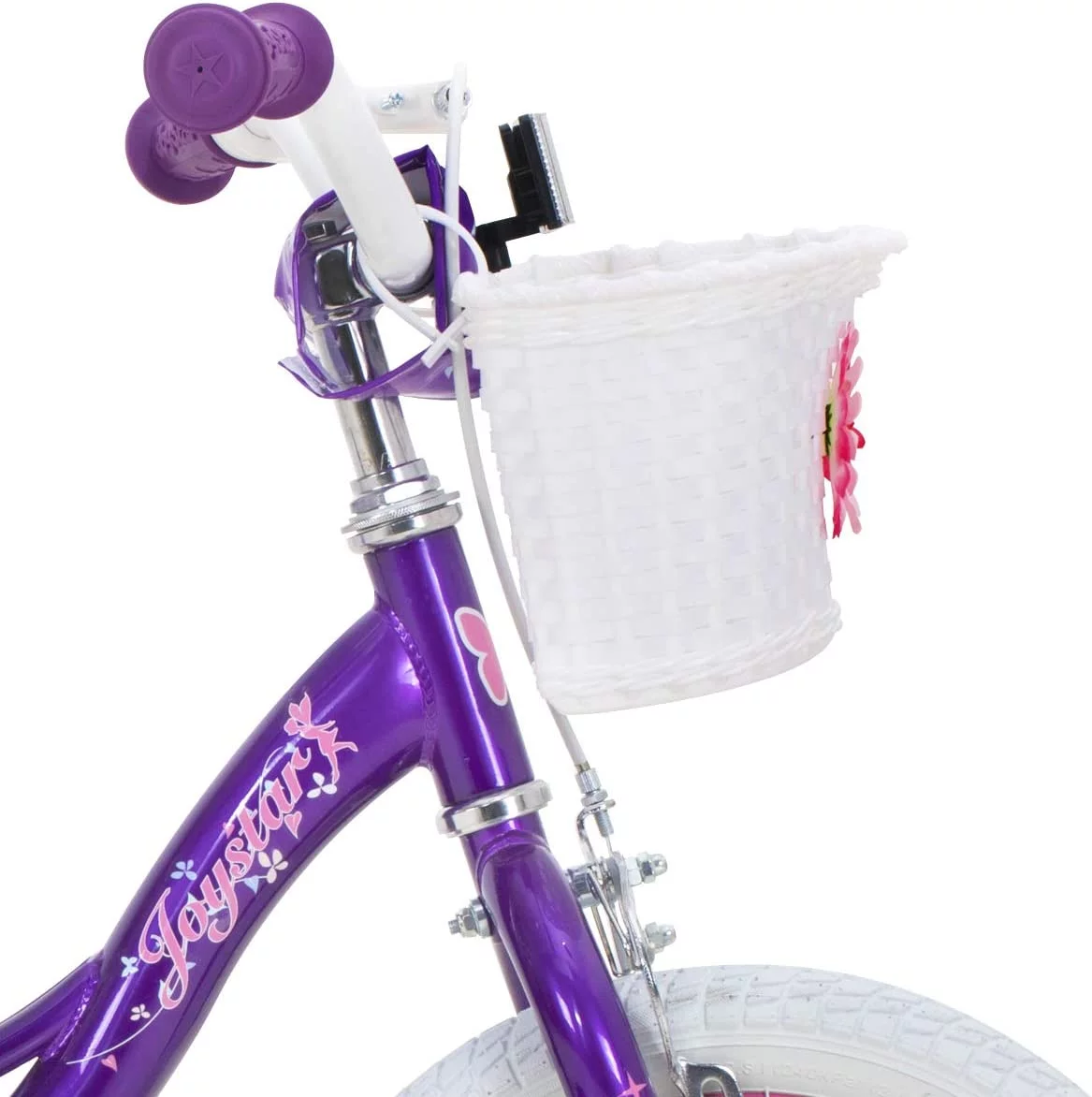 JOYSTAR Fairy Girls Bike for Toddlers and Kids Ages 5-9 Years Old Kids, 18 inch Wheels .Training Wheels Included,Pink - Womvr
