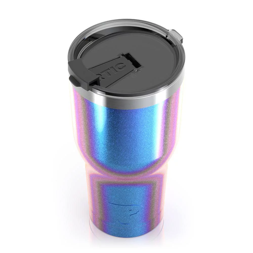 RTIC 30 OZ Insulated Tumbler Stainless Steel Coffee Travel Mug with Lid, Spill Proof, Hot Beverage and Cold, Portable Thermal Cup for Car, Camping, Deep Harbor - Womvr