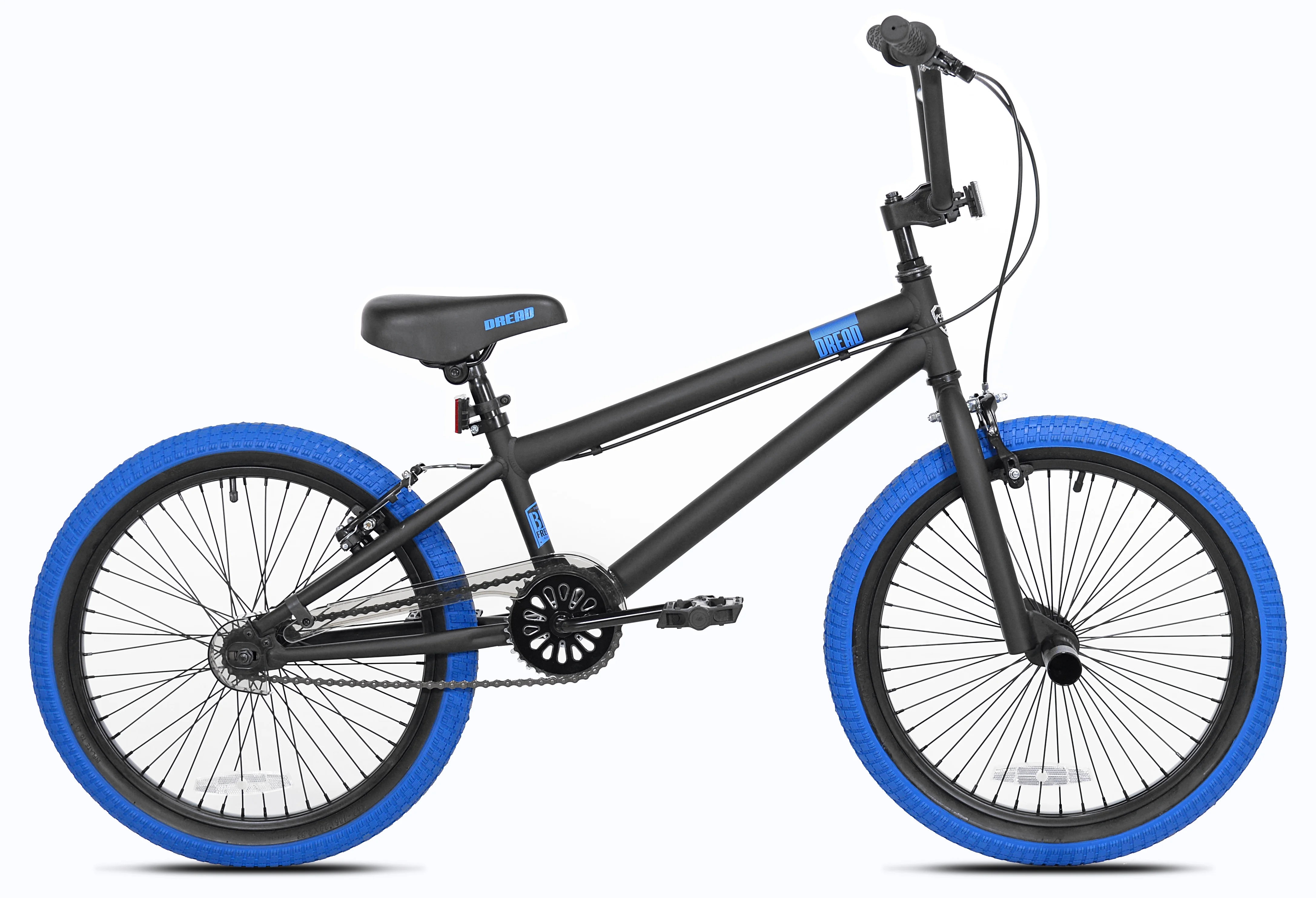 Kent Bicycle 20 In. Dread Boy's BMX Bike, Black and Red - Womvr
