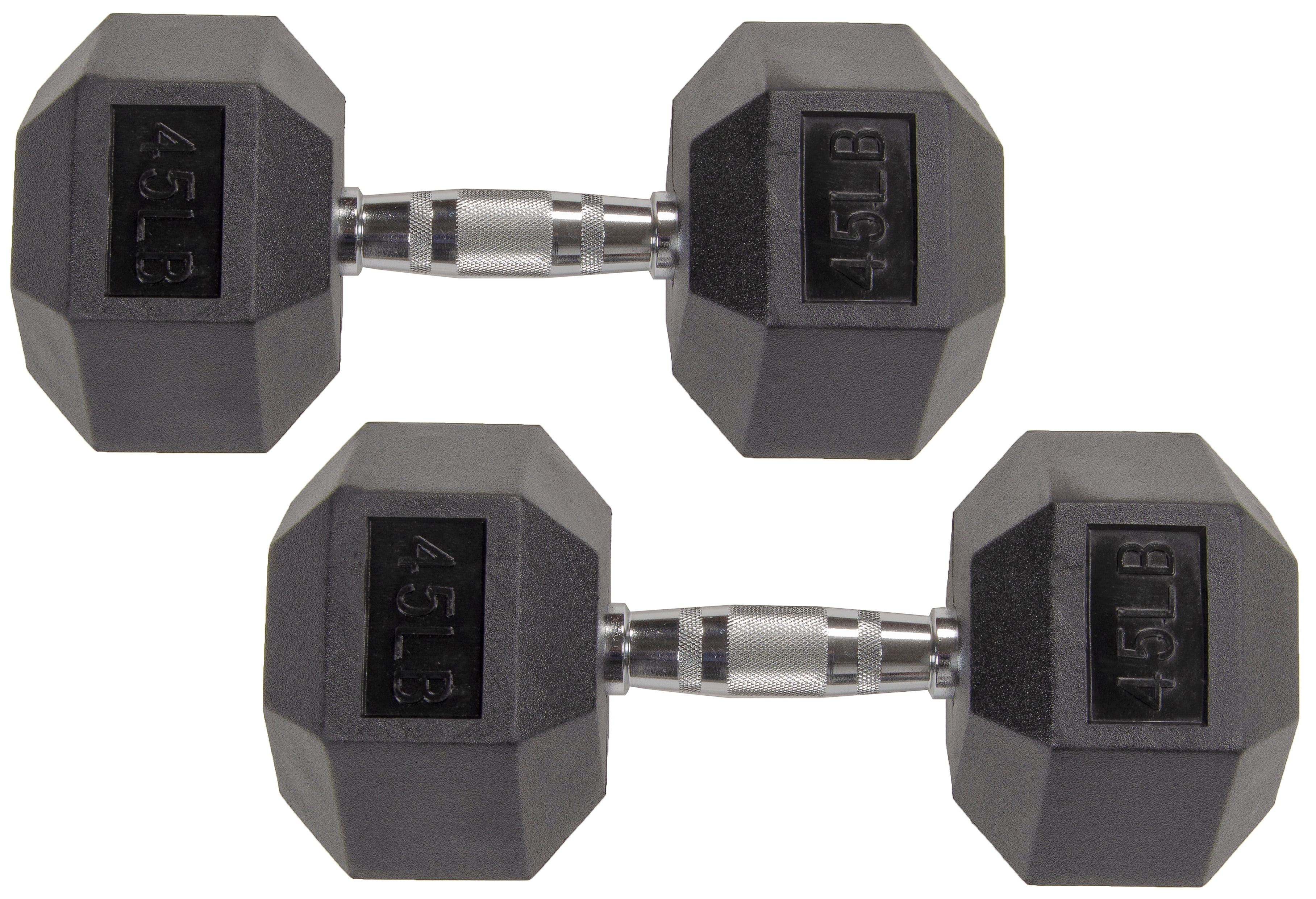BalanceFrom Rubber Encased Hex Dumbbells, 20 Lbs. Pair - Womvr