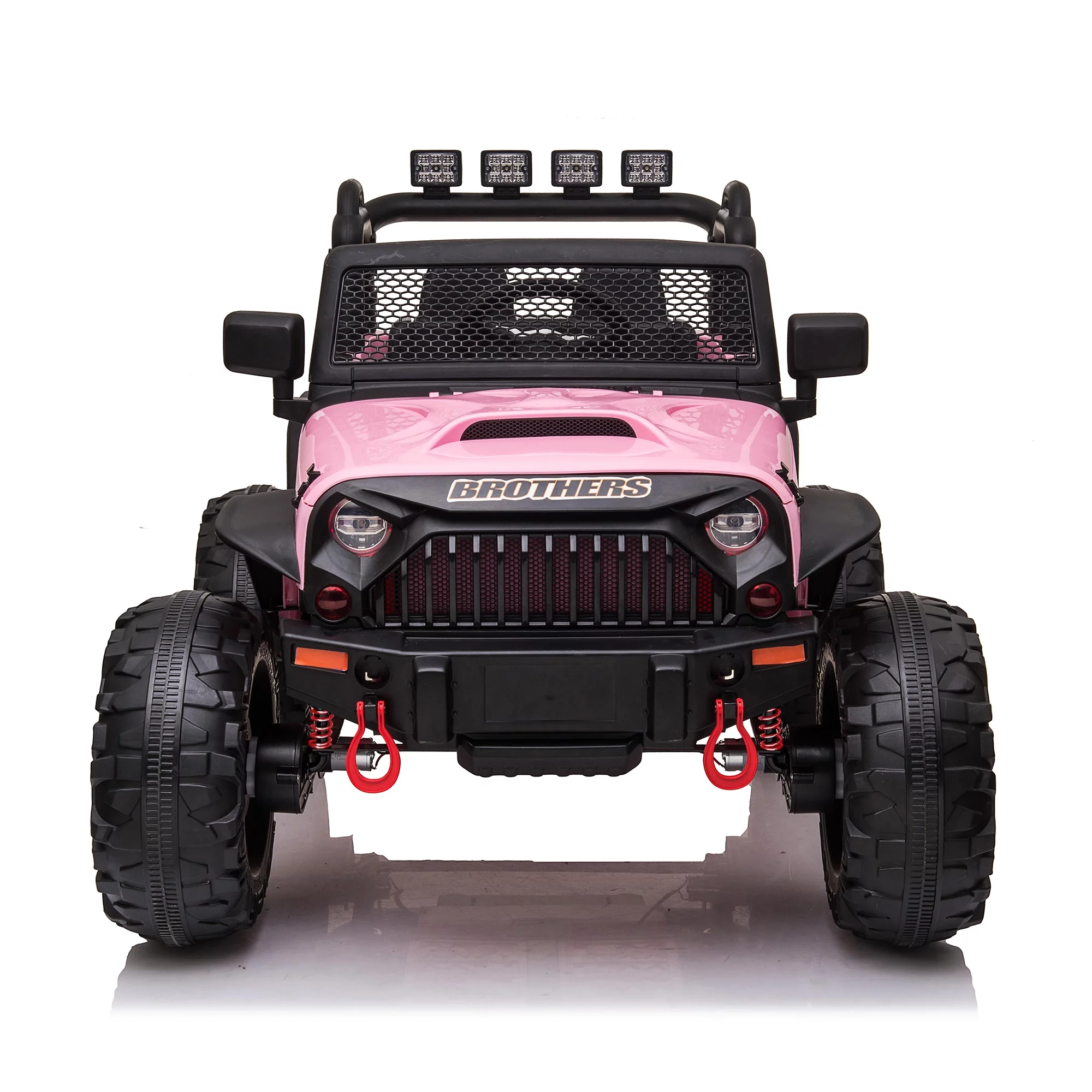 Pouseayar JEEP Double Drive Electric  Children Ride- on Car for Boys Girls,Purple - Womvr