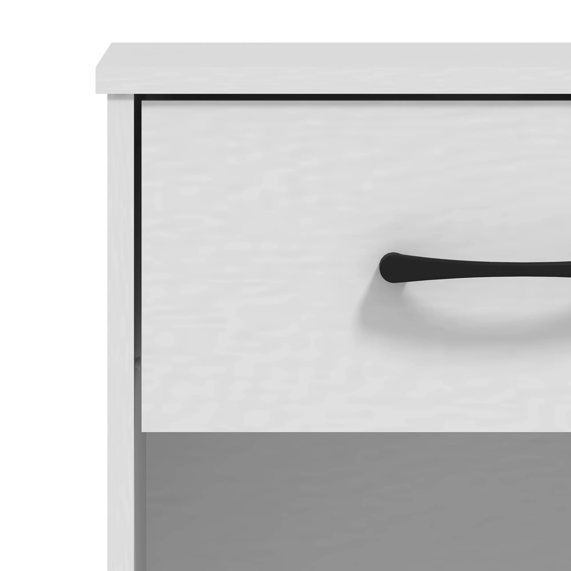 Mainstays Ardent Nightstand with 1 Drawer, White - Womvr