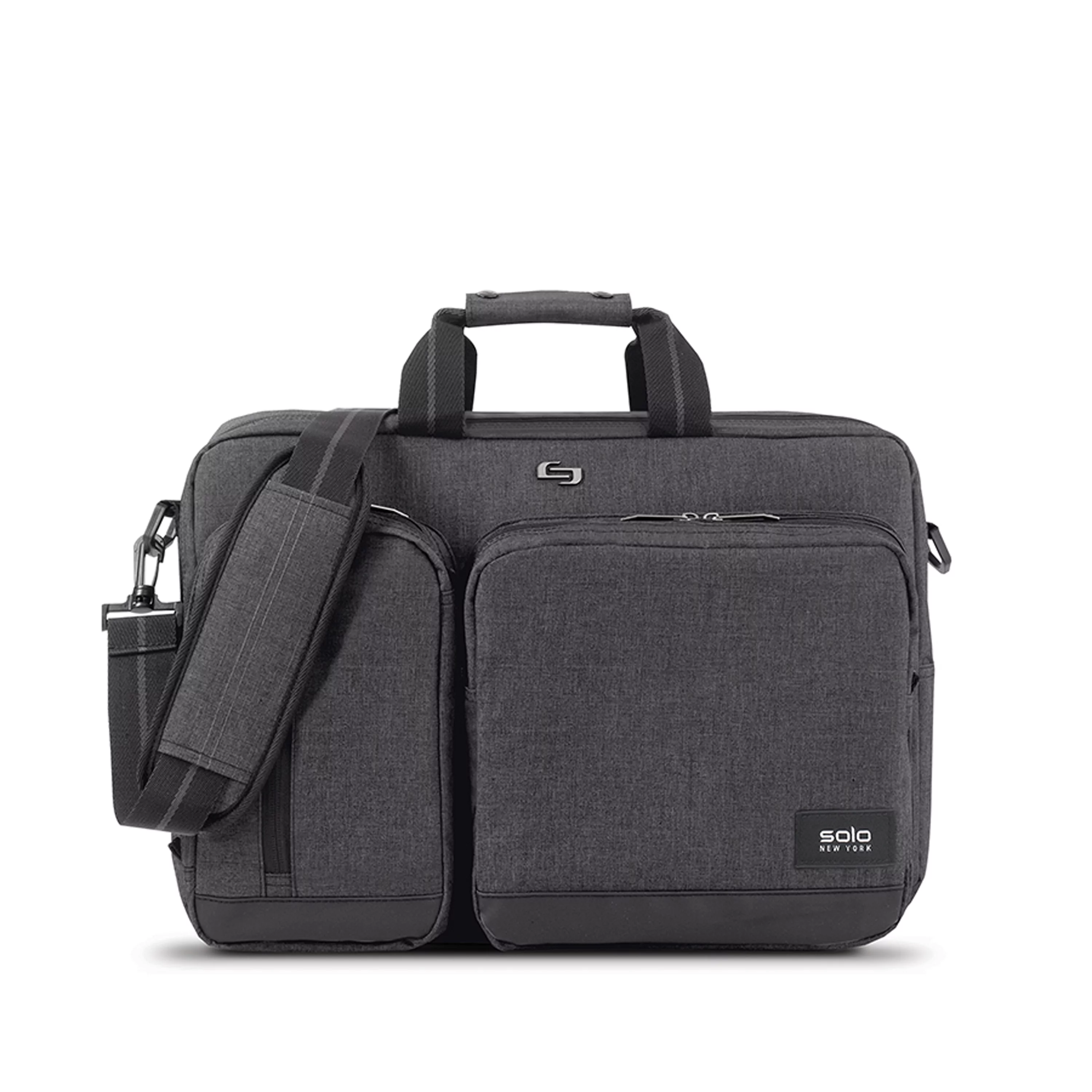 Solo New York Duane Hybrid Briefcase Backpack, Gray, Laptop Tote - Womvr