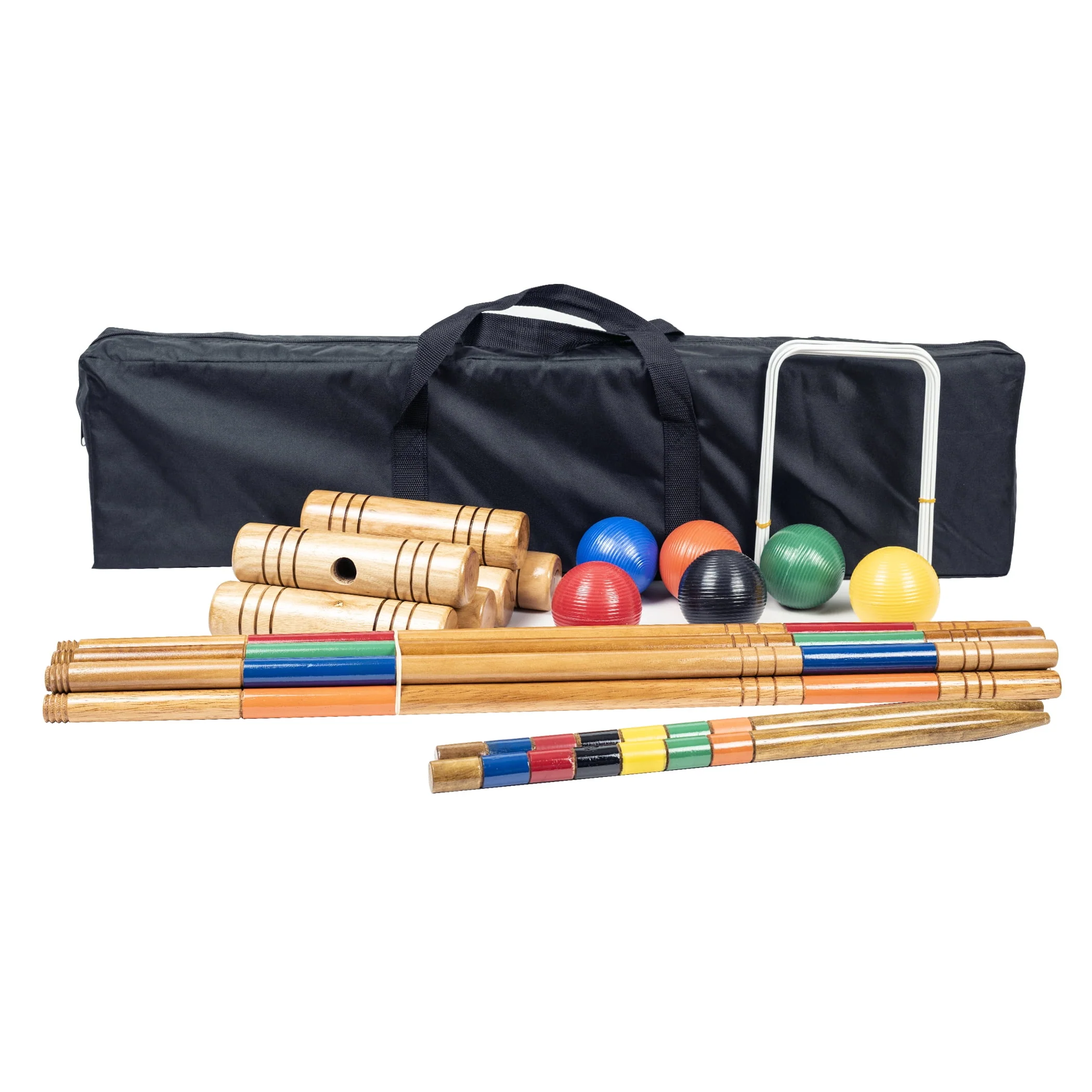 Gener8 Wood 6 Player Croquet Lawn Game Set - Ages 8 years and up - Womvr