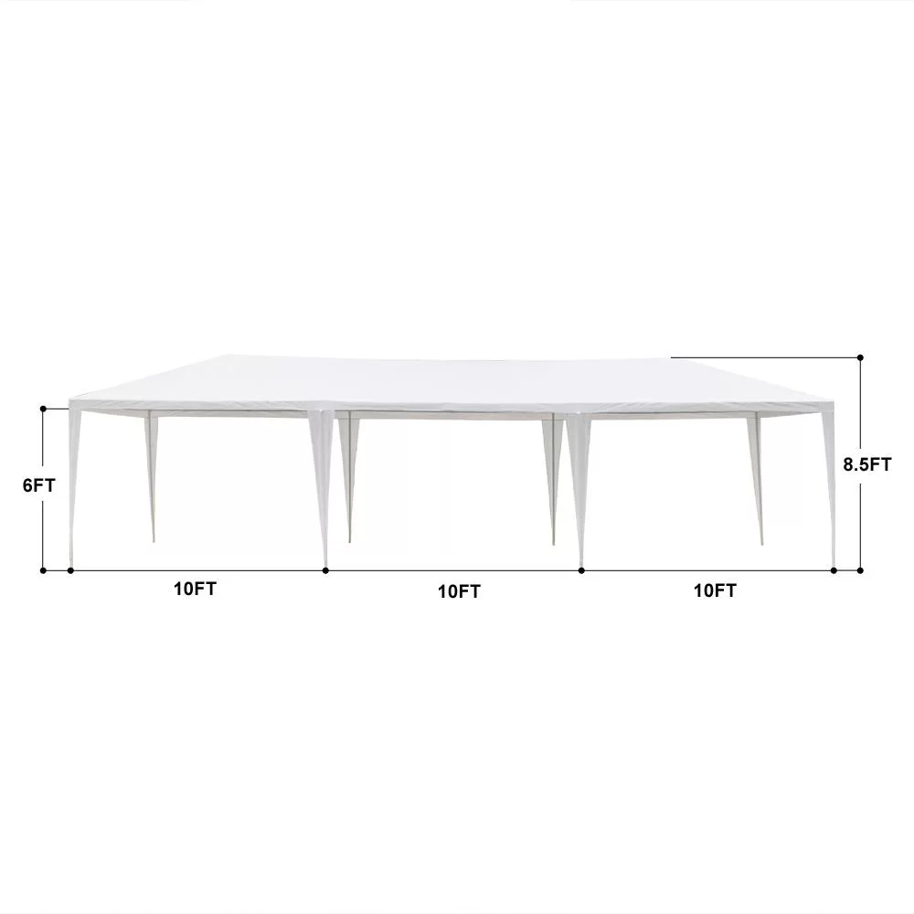 UBesGoo 10' x 10' Canopy Waterproof Party Tent Practical Outdoor Tent for Parties White - Womvr