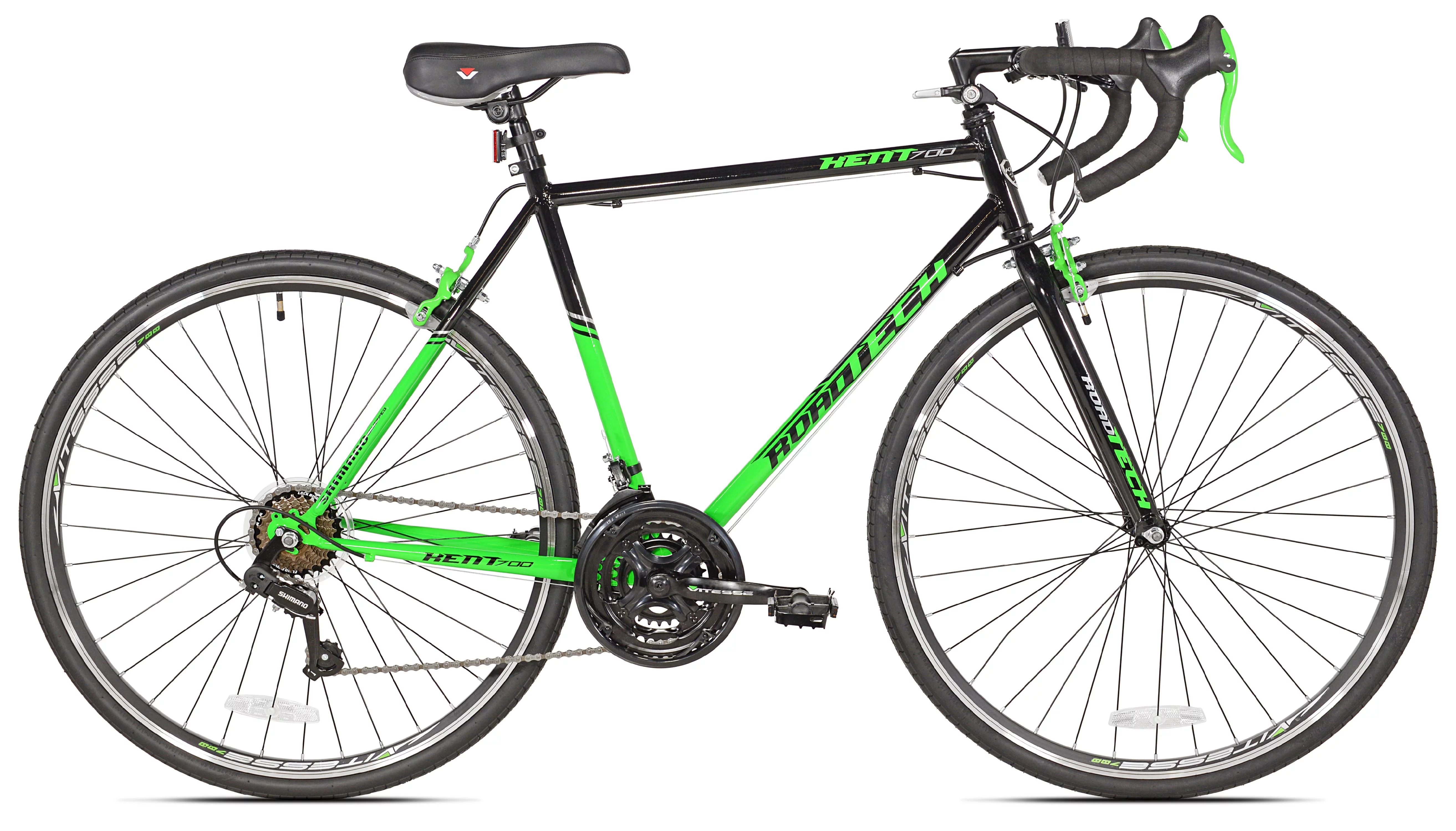 Kent 700c RoadTech Men's Bike, Black/Green - Womvr