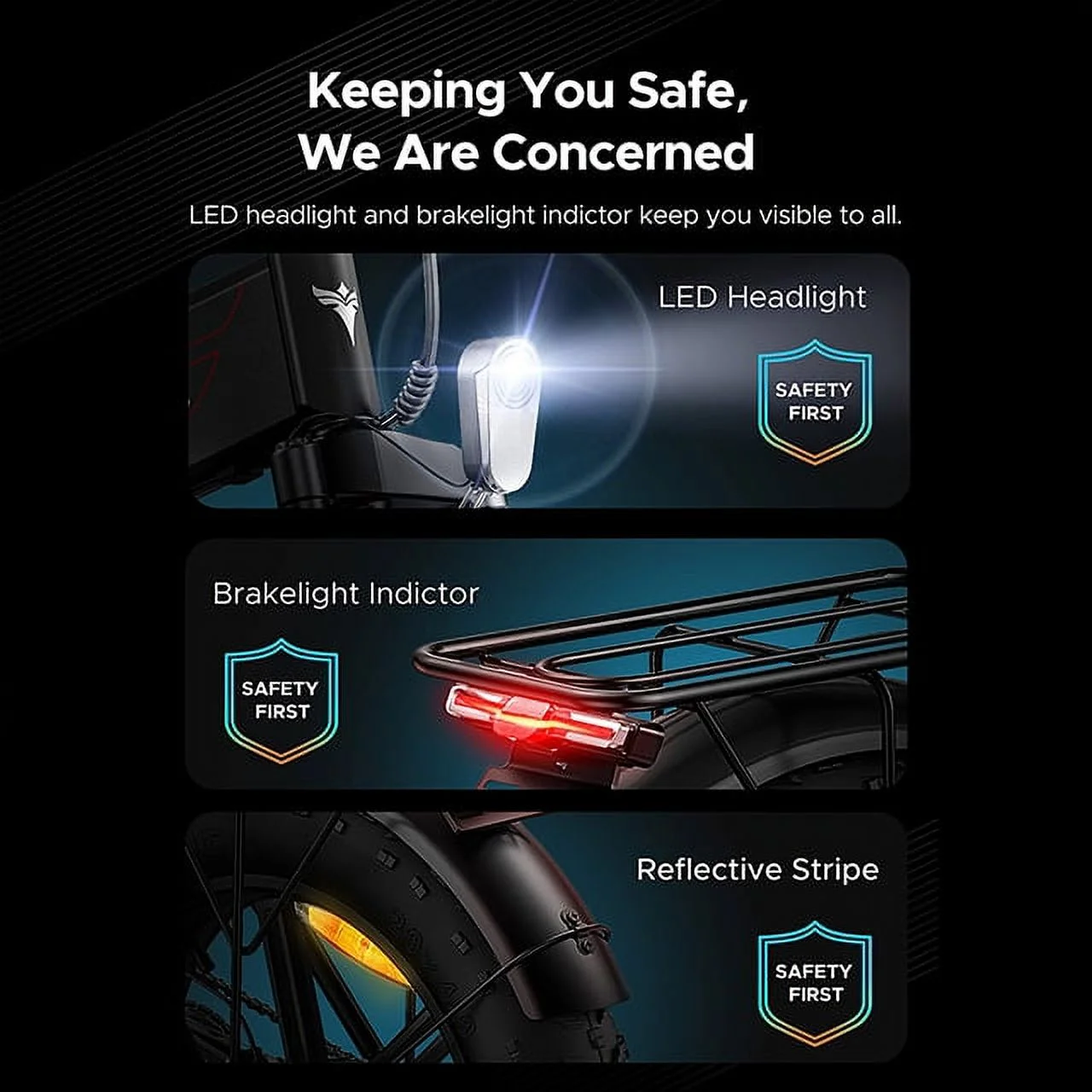 Engwe EP-2 Pro 750W Motor Folding Electric Bike for Adults,48V 13A Removable Battery,Black - Womvr