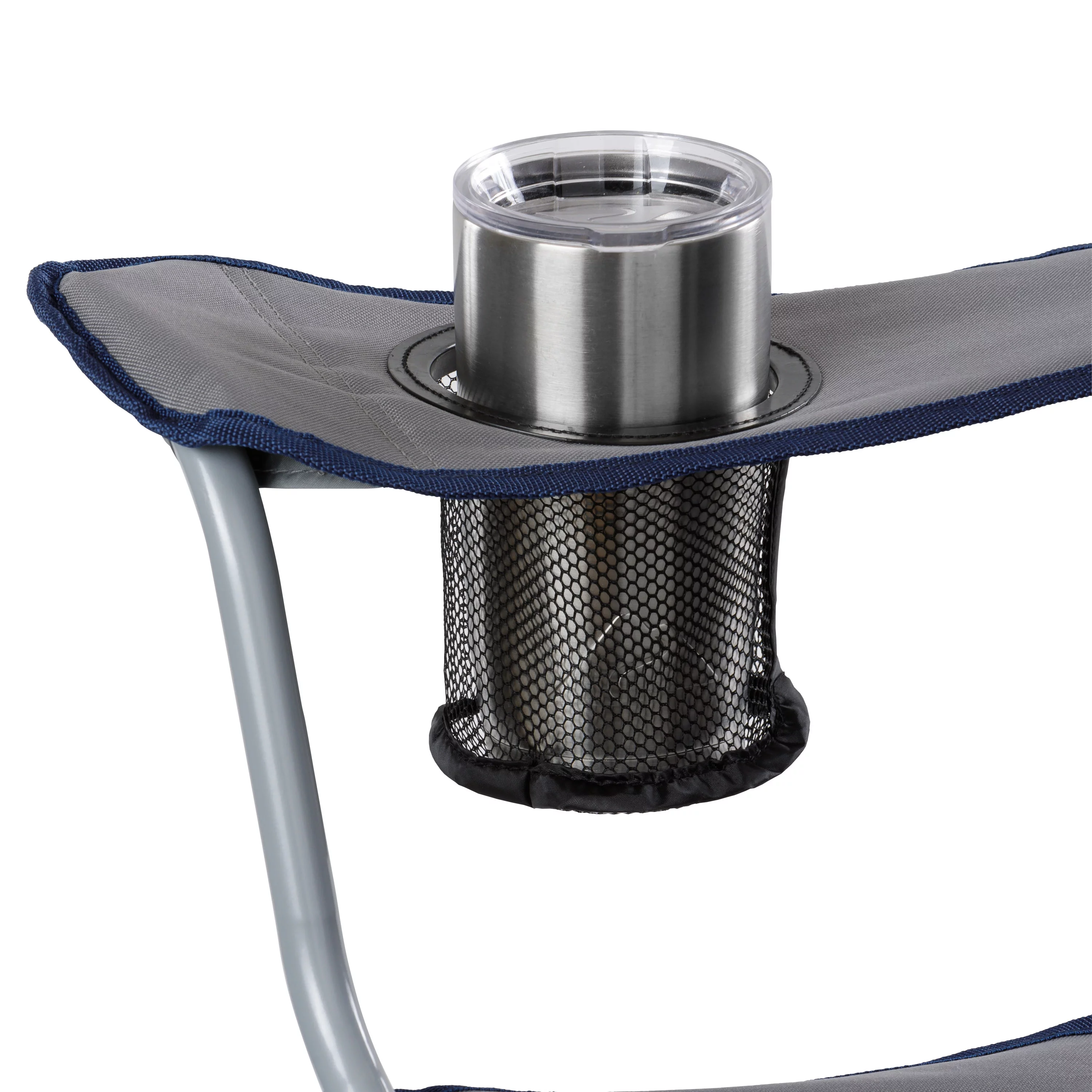 Ozark Trail, Adult Oversized Quad Chair, 9.2lbs, off White & Gray - Womvr