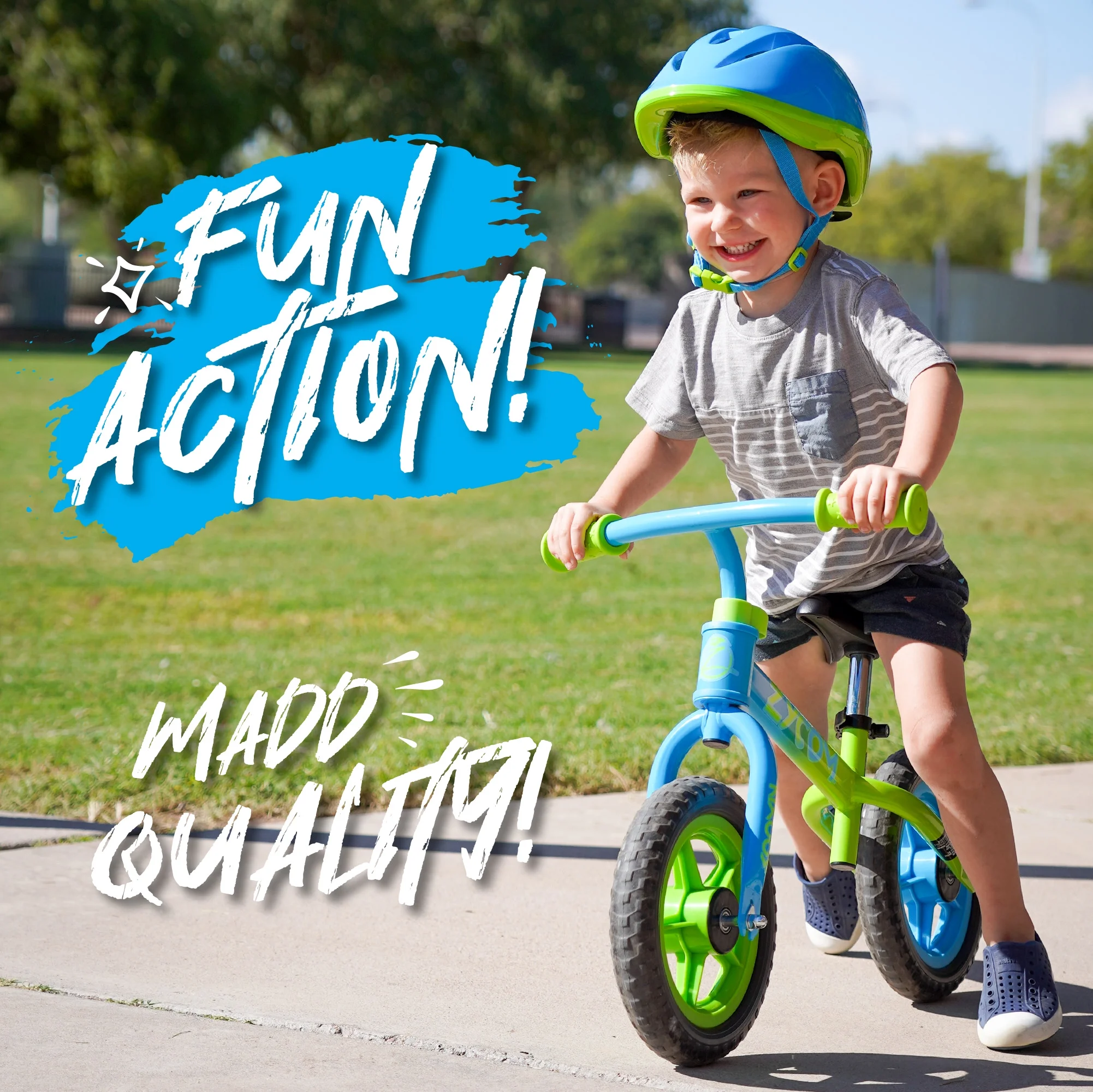 Madd Gear 10-inch Toddlers Balance Bike Lightweight Training Bike - Womvr