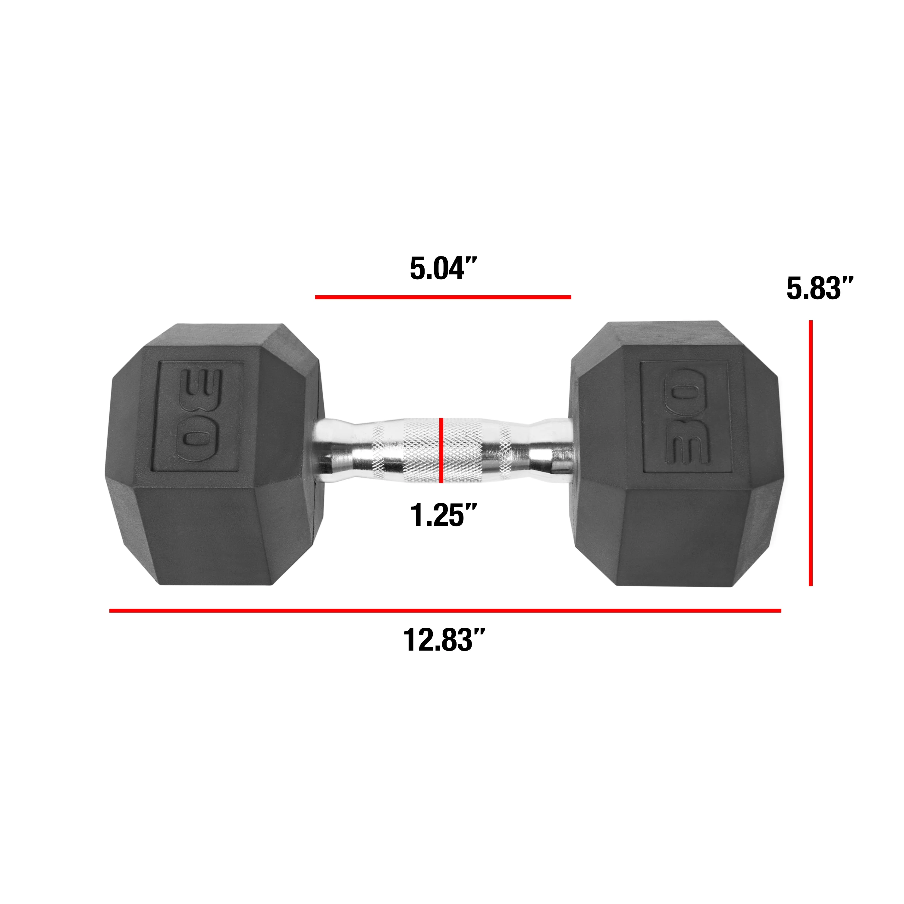 CAP Barbell Coated Hex Dumbbell, Single 30 lbs - Womvr