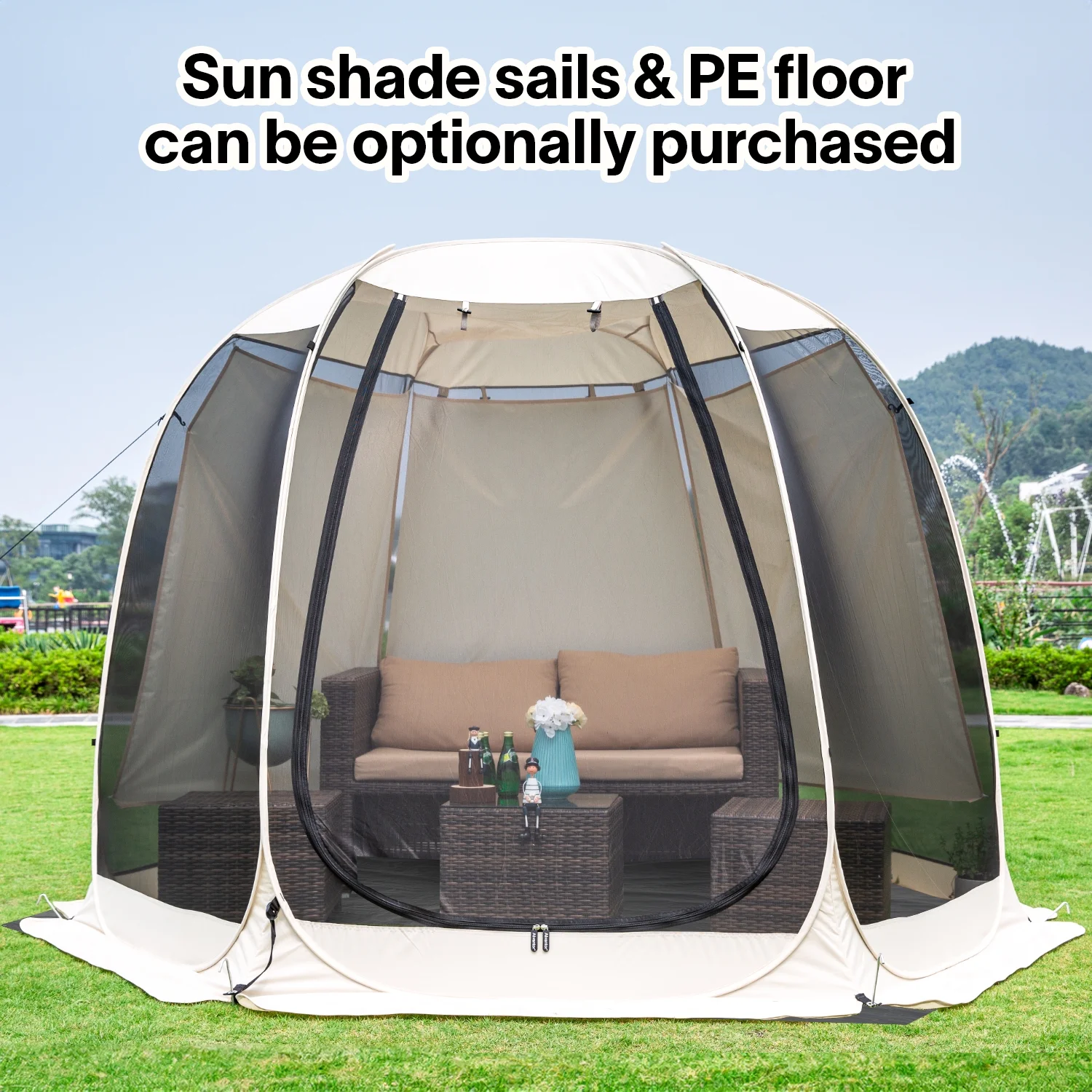 Alvantor Screen House Room Camping 10'x10' Instant Canopy - Womvr