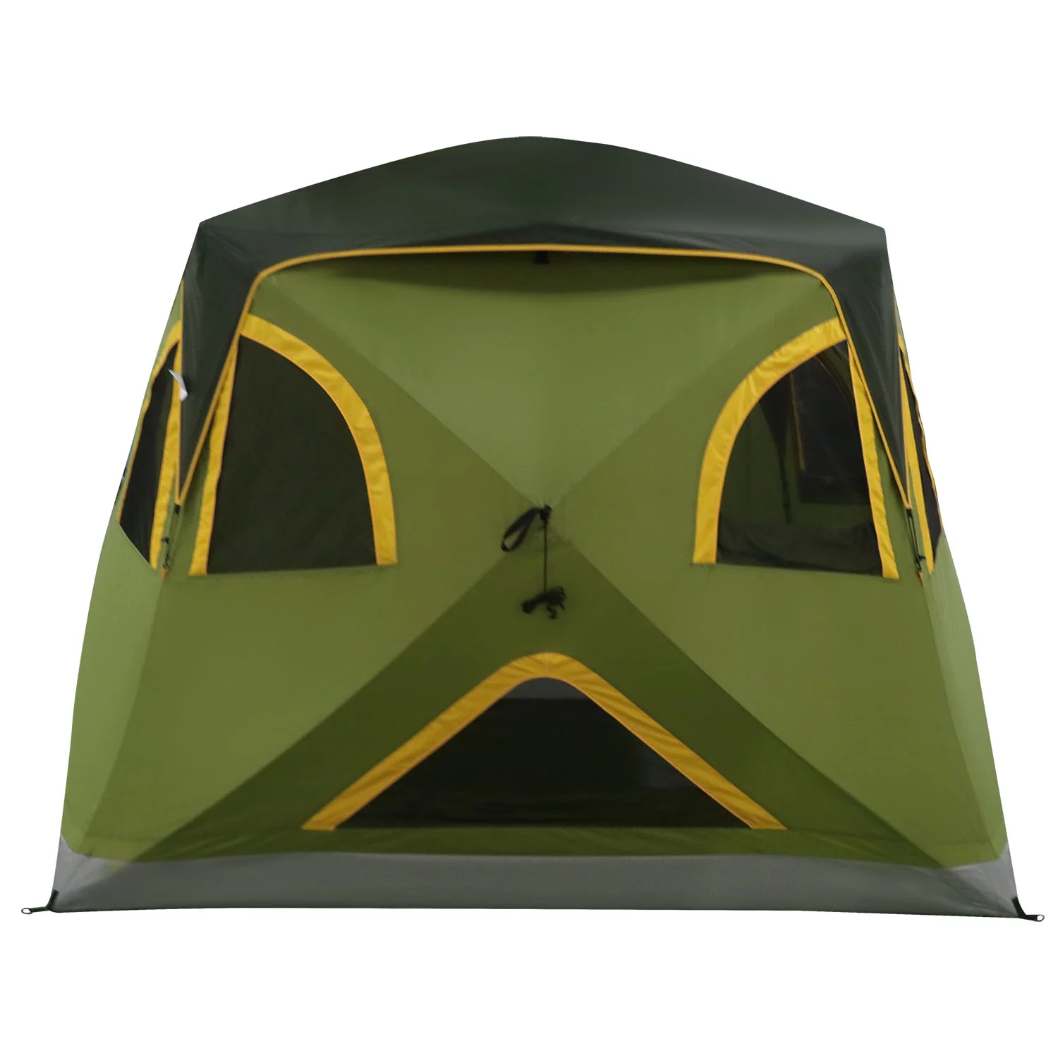 Ozark Trail 4-Person Instant Tent Pop-up Hub Tent, Green, Dimensions: 8'x8'x80
