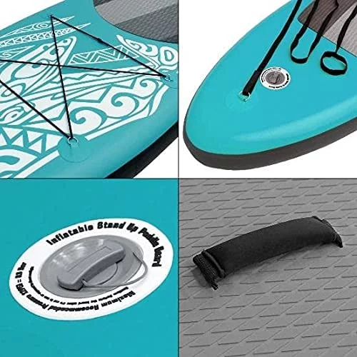 JSP Stand Up Inflatable Paddle Board 10.5' SUP Blow Up Boat 330 lb Capacity - Womvr