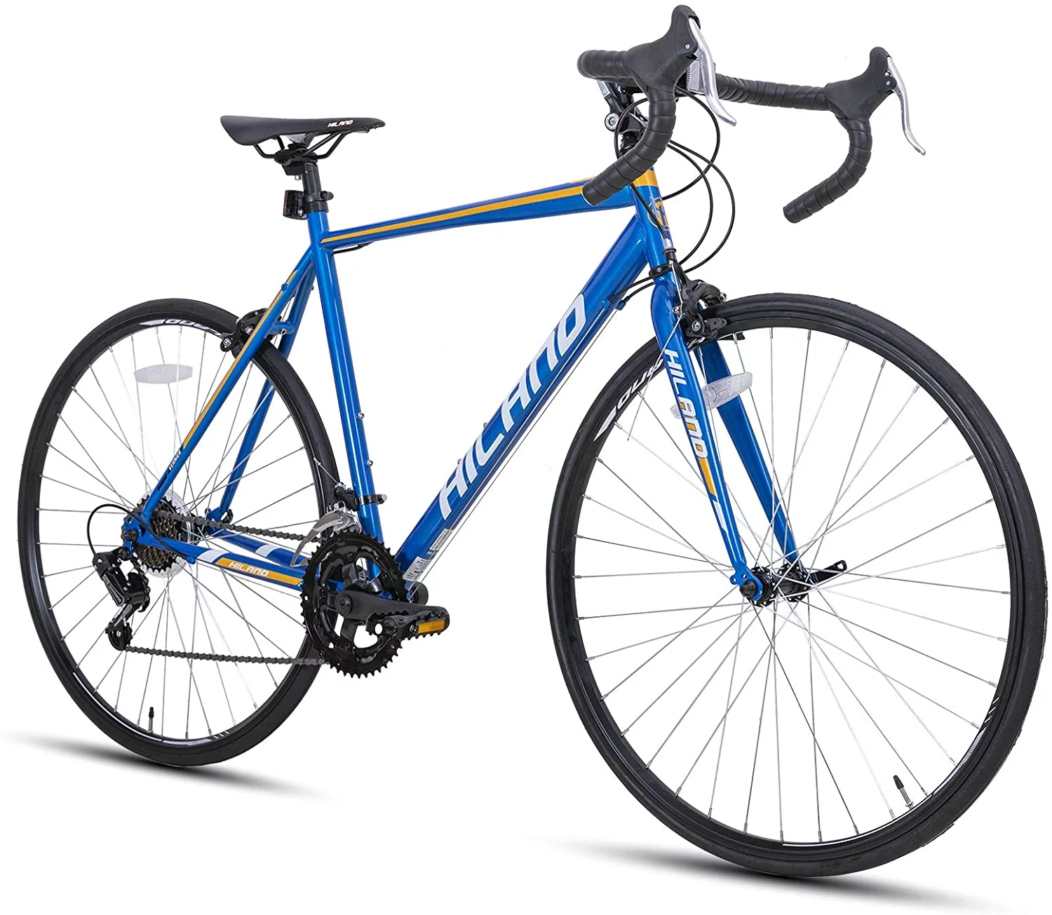 Hiland Road Bike Hybrid Bike Aluminum Frame 700C 14 speeds with V-Brakes - Womvr