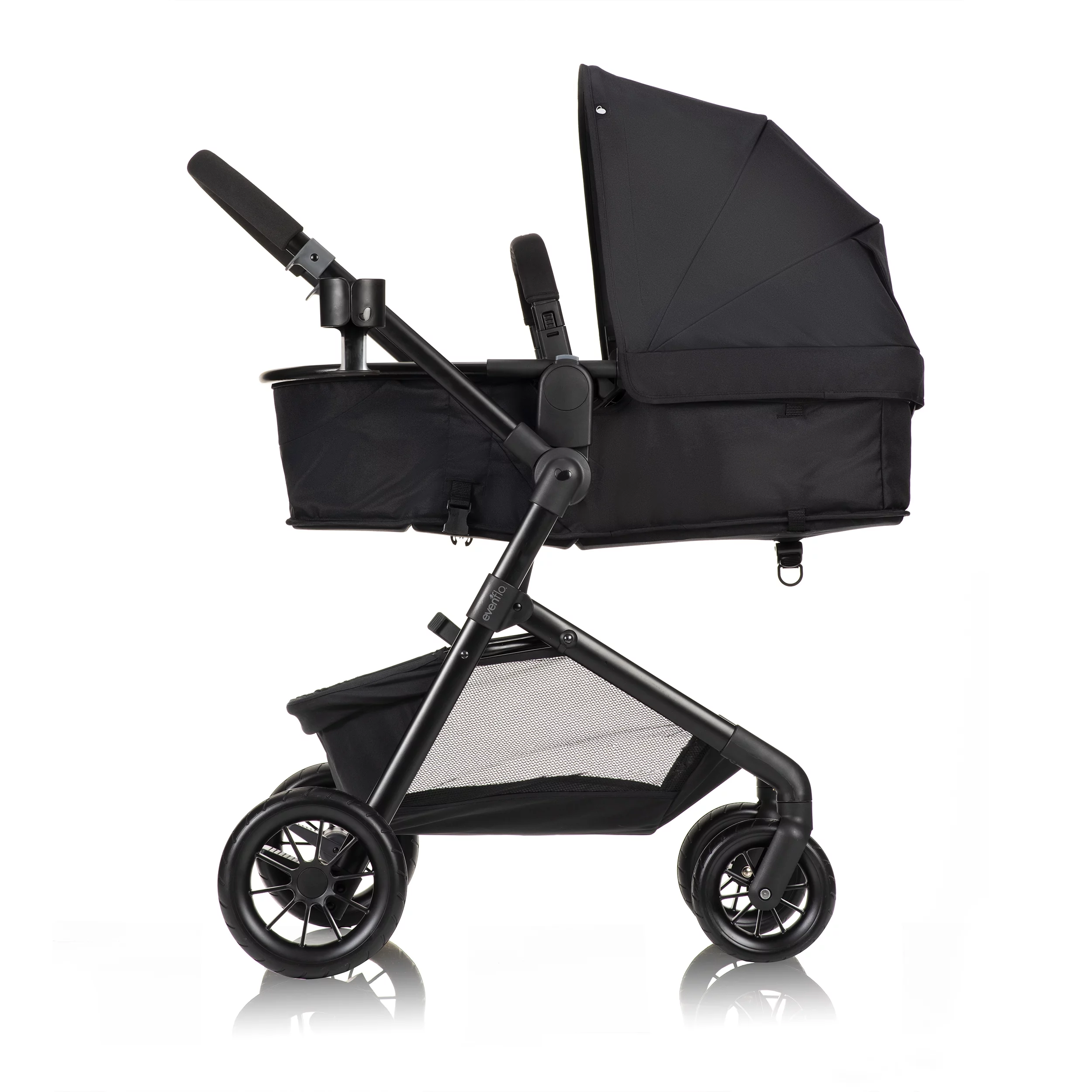 Pivot Modular Travel System with LiteMax Infant Car Seat with Anti-Rebound Bar (Casual Gray) - Womvr