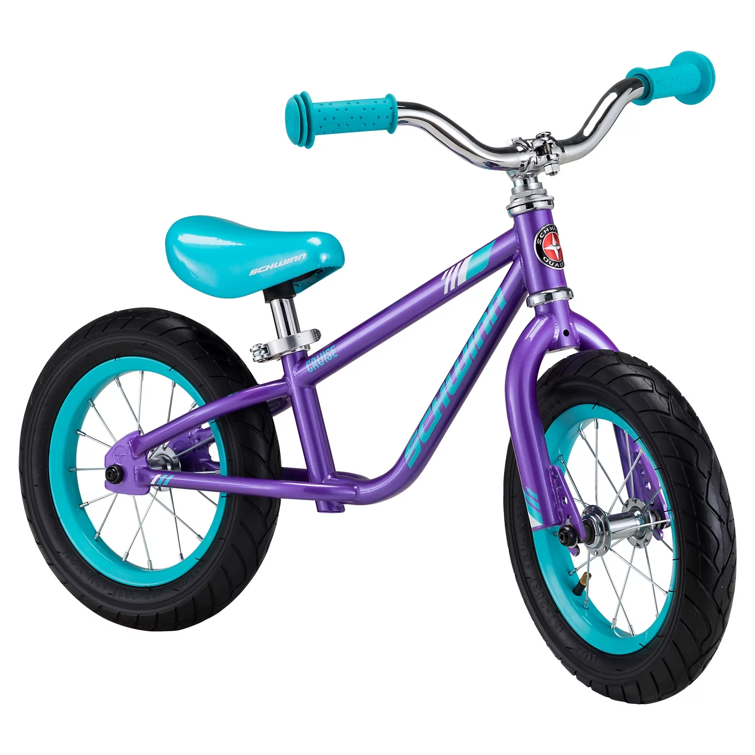 Schwinn  12 in. Girls Cruise Balance Bike, Light Purple - Womvr