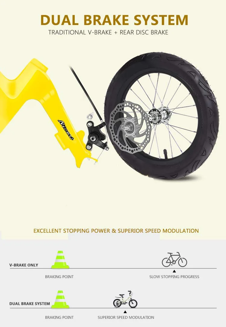 Nice C 12 In., BMX Kids Bicycle, Champagne - Womvr