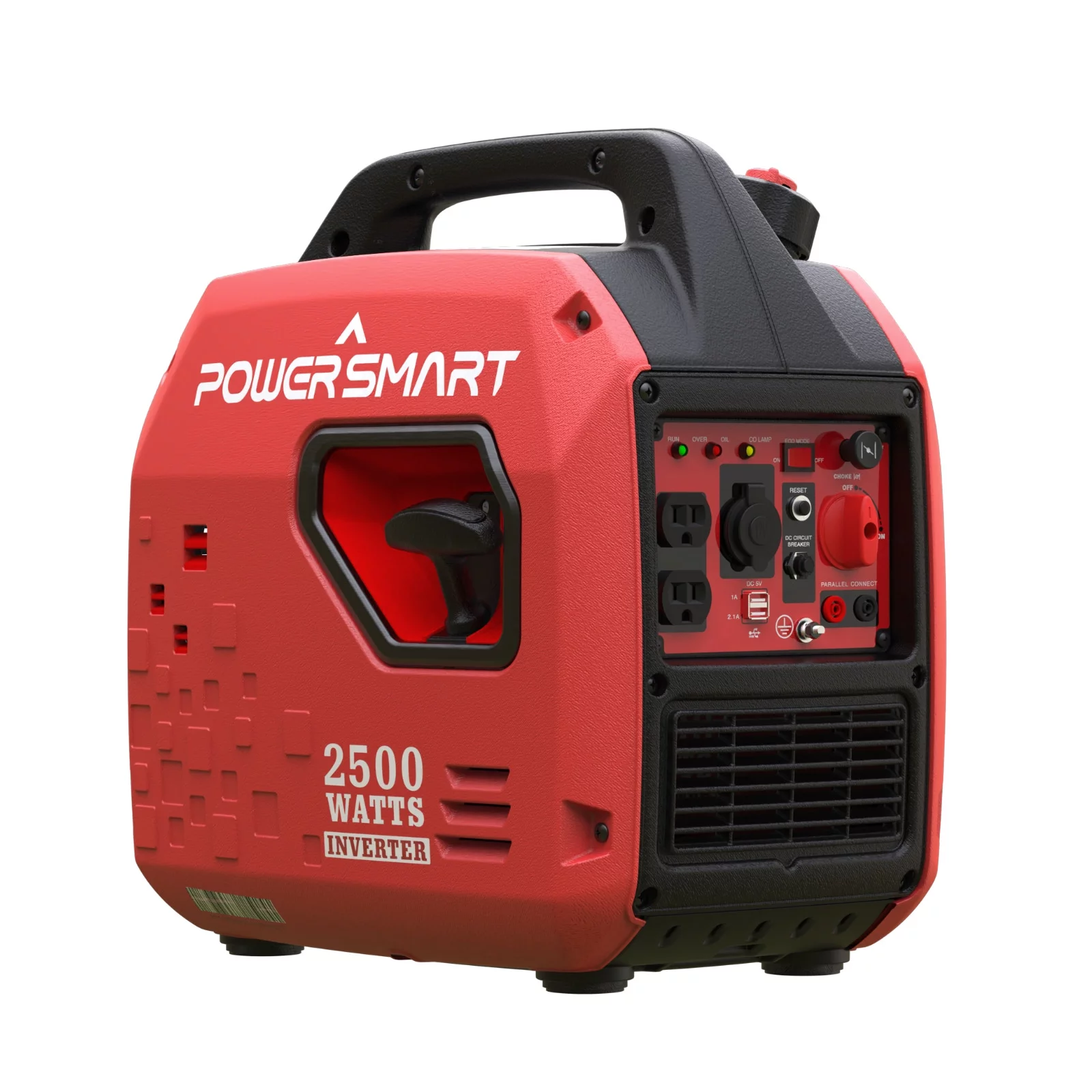 PowerSmart 2500W Portable Inverter Gas Generator .Super Quiet .Low Oil Shutdown, Ultra Lightweight for Camping - Womvr