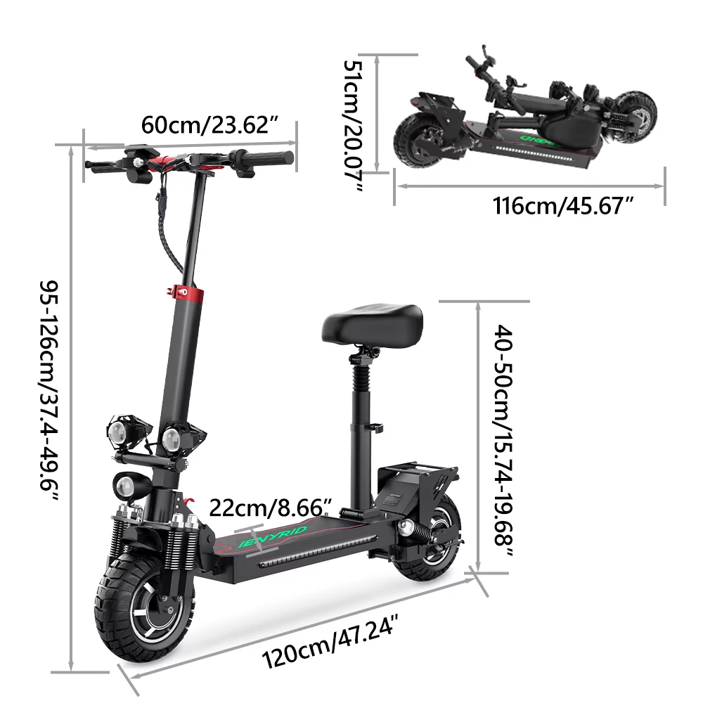 Electric Scooter 28 mph & 25 Miles 700W Kick Scooter, 10