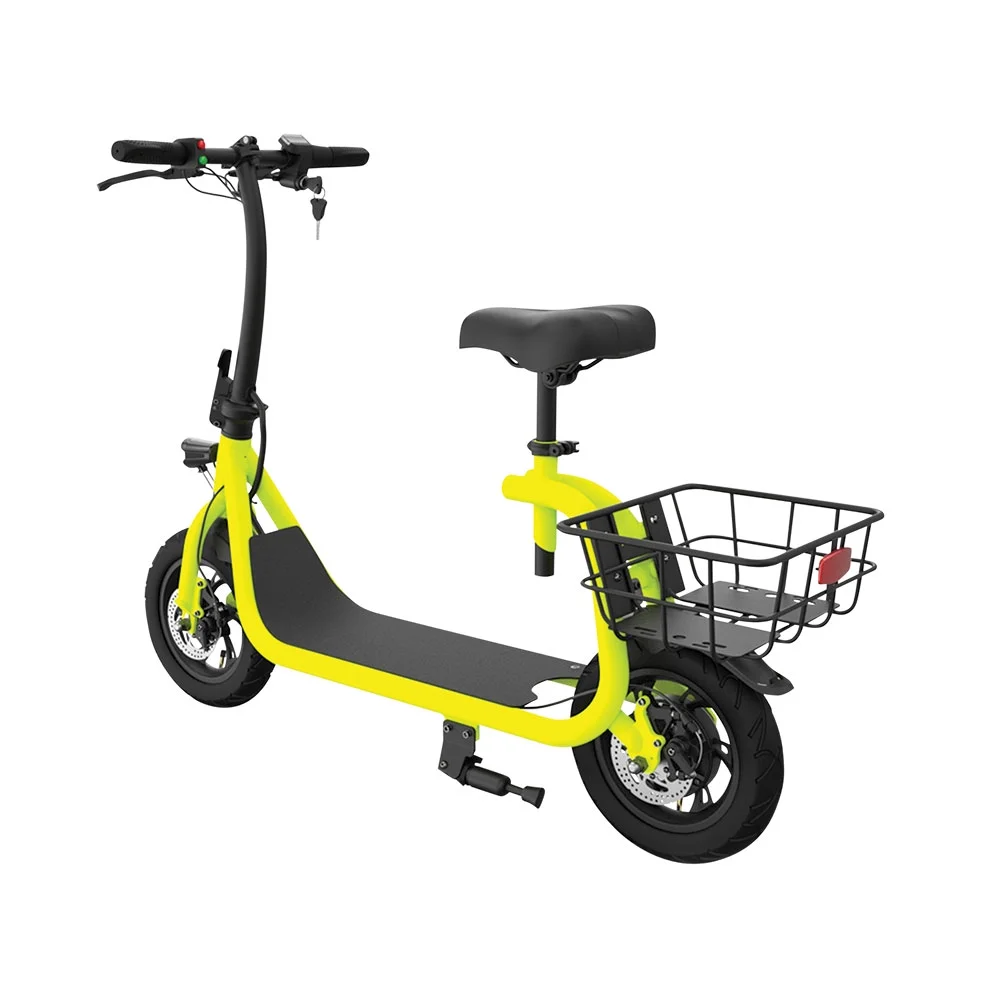 GlareWheel EB-NTEC1 Commuting Electric Bike and Scooter, Neon Green - Womvr