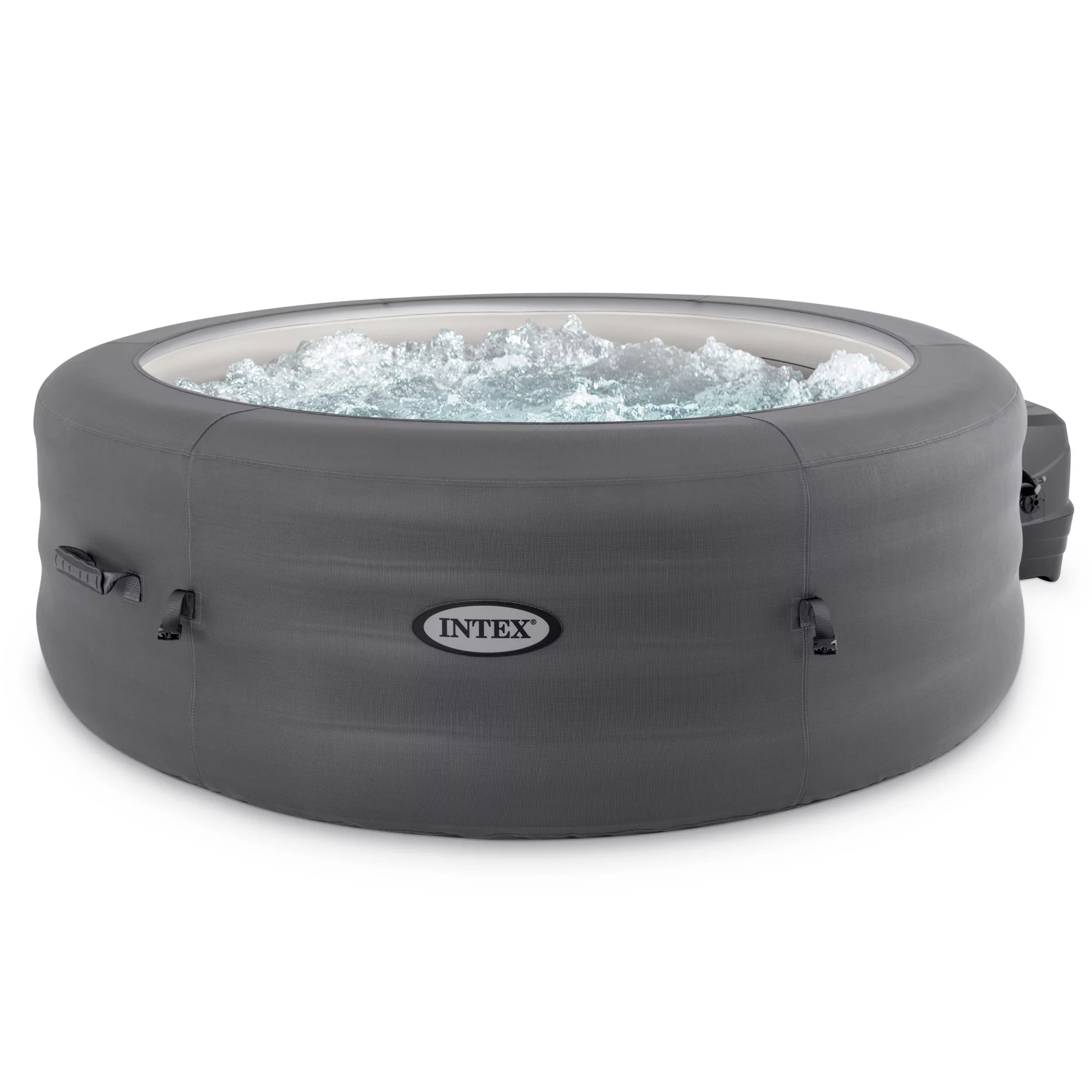 Intex 28481E Simple Spa 77in x 26in Inflatable Hot Tub with Filter Pump & Cover - Womvr