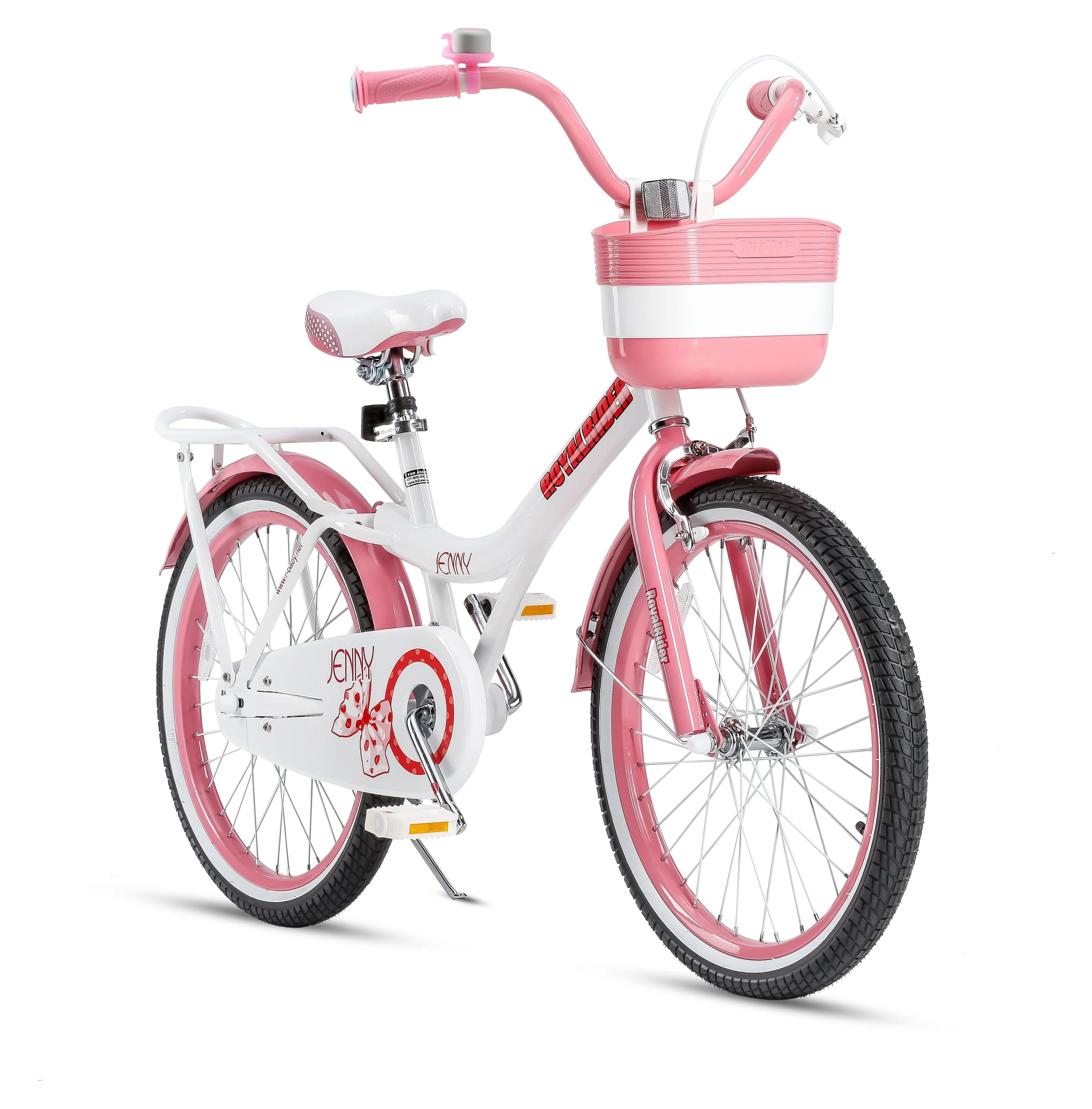Royalbaby Jenny Princess 20 inch Girl's Bicycle, White & Pink - Womvr