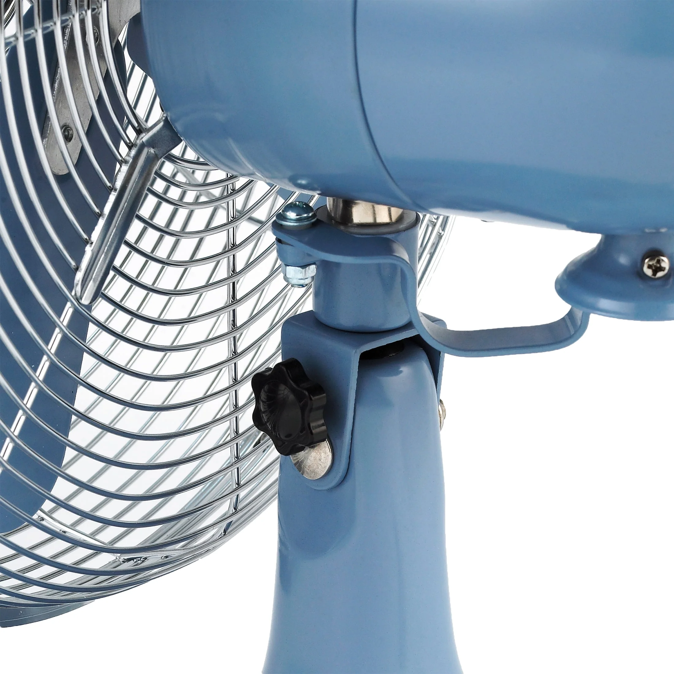 Better Homes & Gardens New 12 inch Retro 3-Speed Metal Tilted-Head Oscillation Table Fan Gold - Womvr