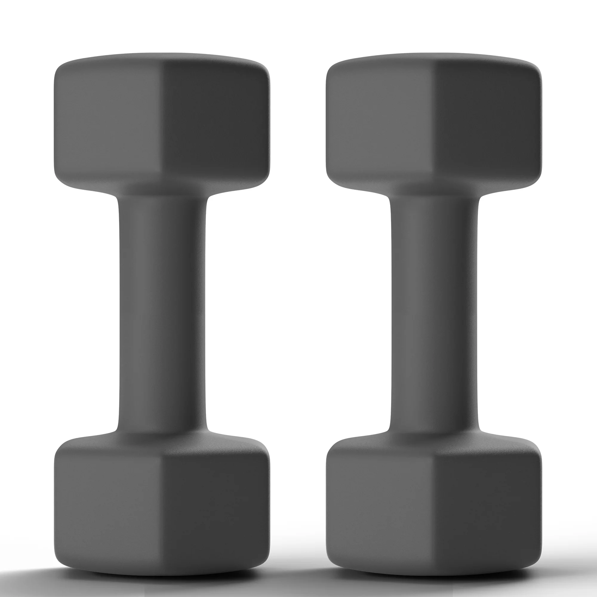 Antzz Dumbbells Set of 2 Exercise Fitness Dumbbell for Home Gym Free Weights Hand Hex Dumb Bells Black 25LB - Womvr